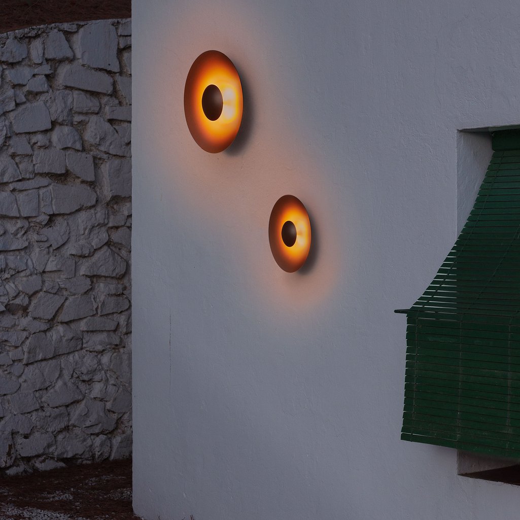 Buitenwandlamp GINGER roestbruin