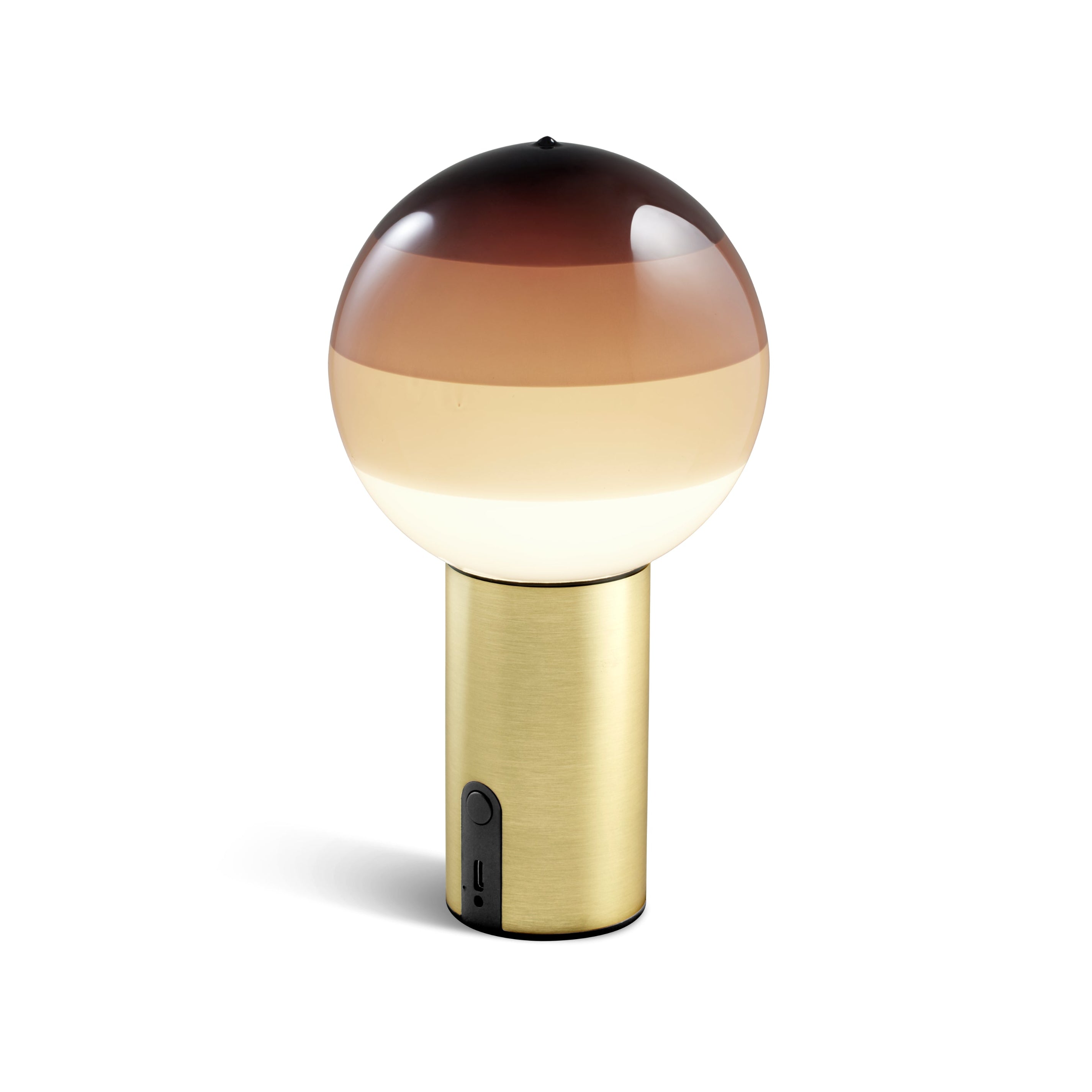 Akku-Lampe DIPPING schokoladenbraun