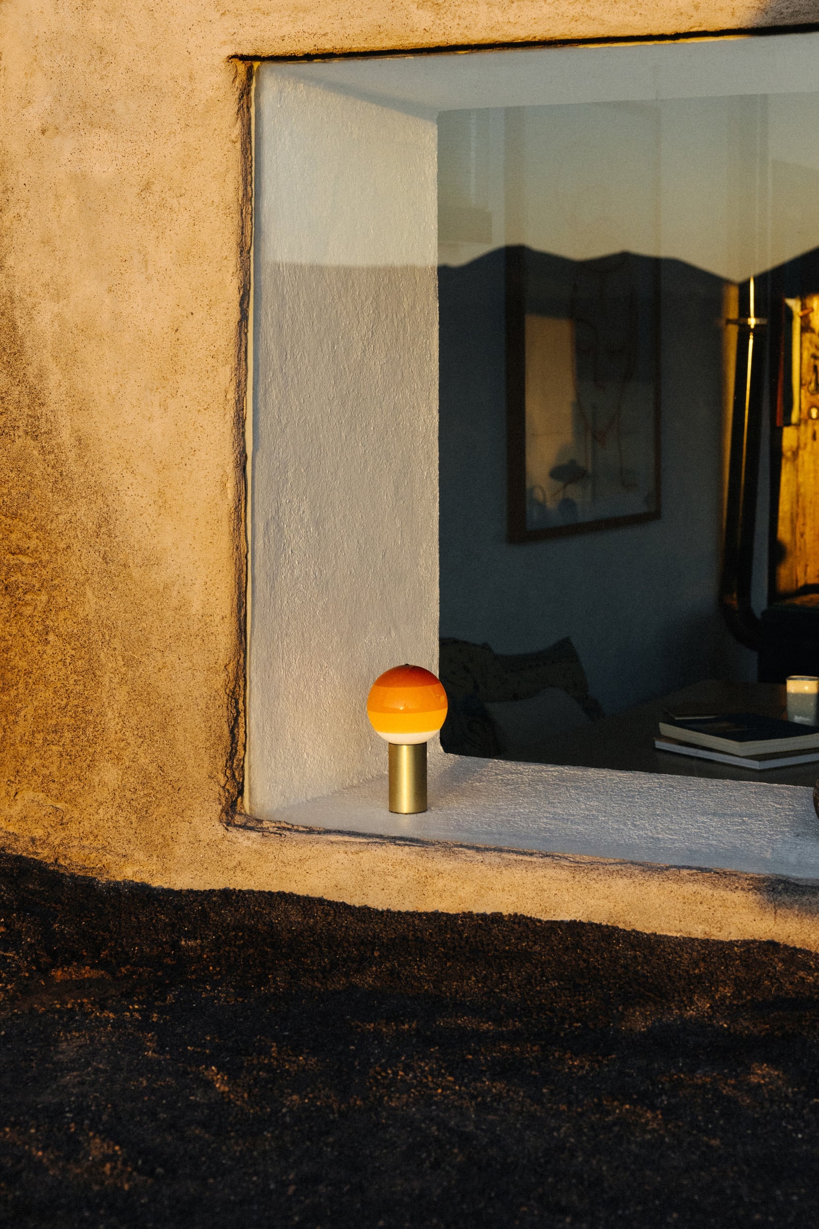 Akku-Lampe DIPPING schokoladenbraun
