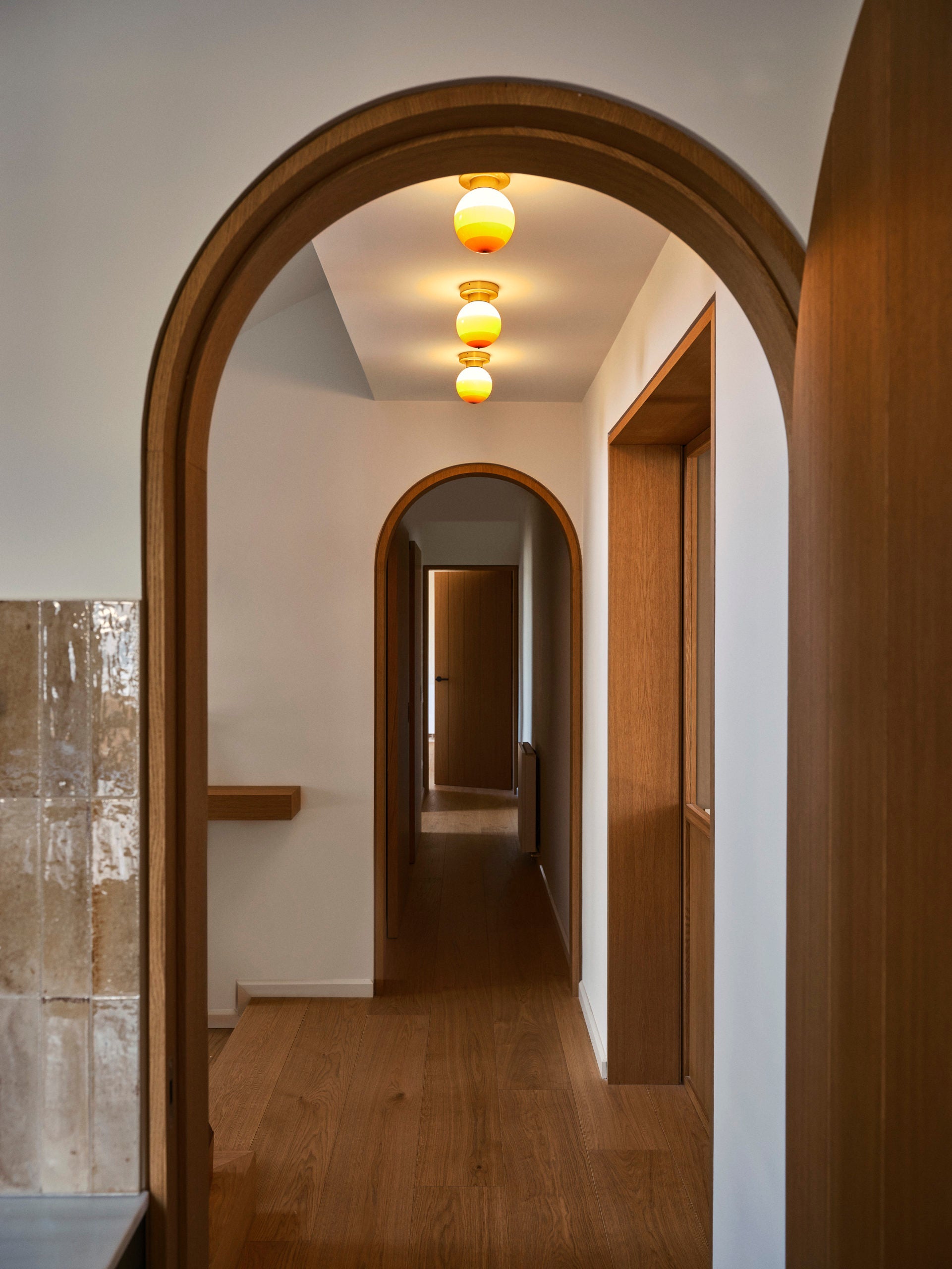 Plafondlamp DIPPING bordeauxrood