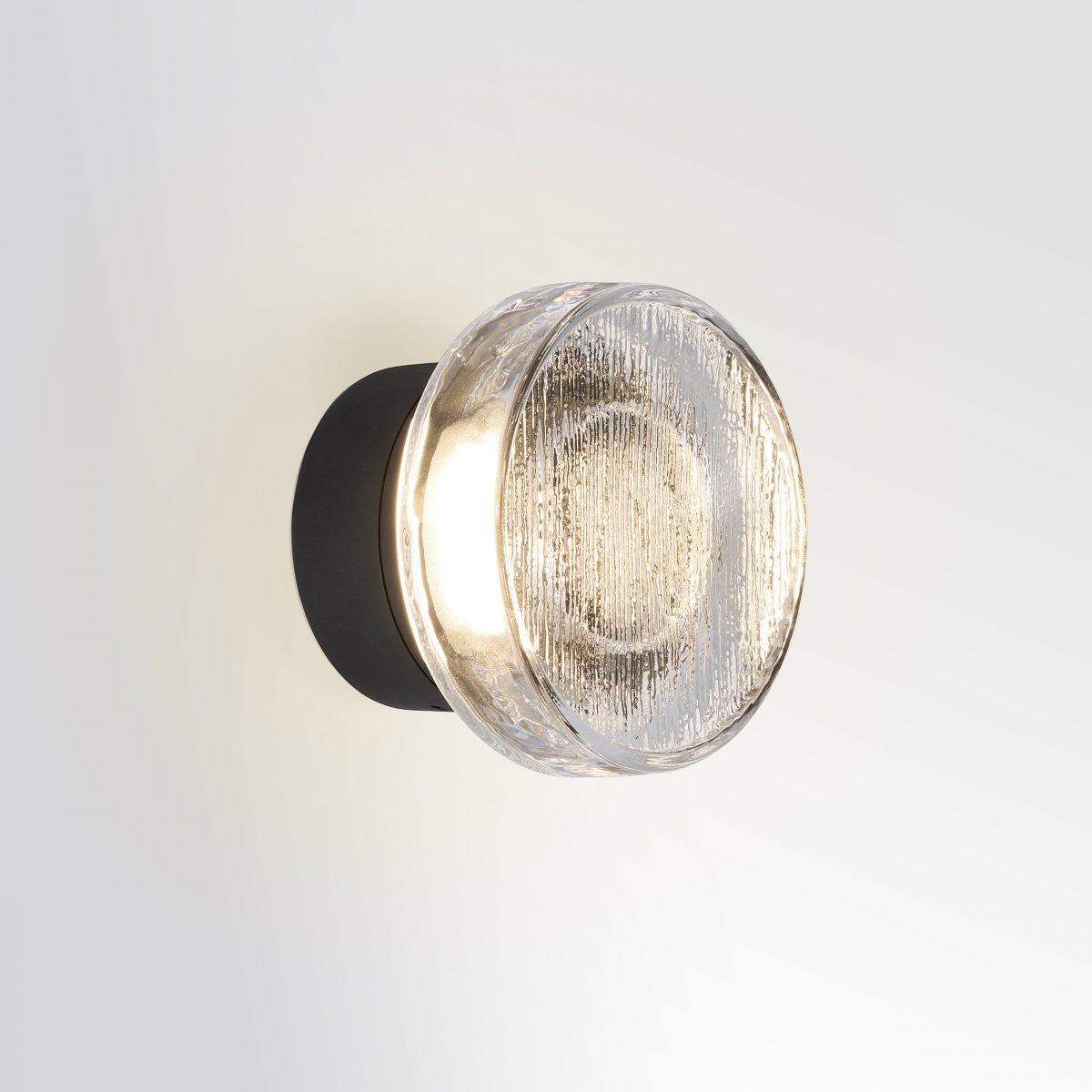 Buitenlamp ROC zwart met glas