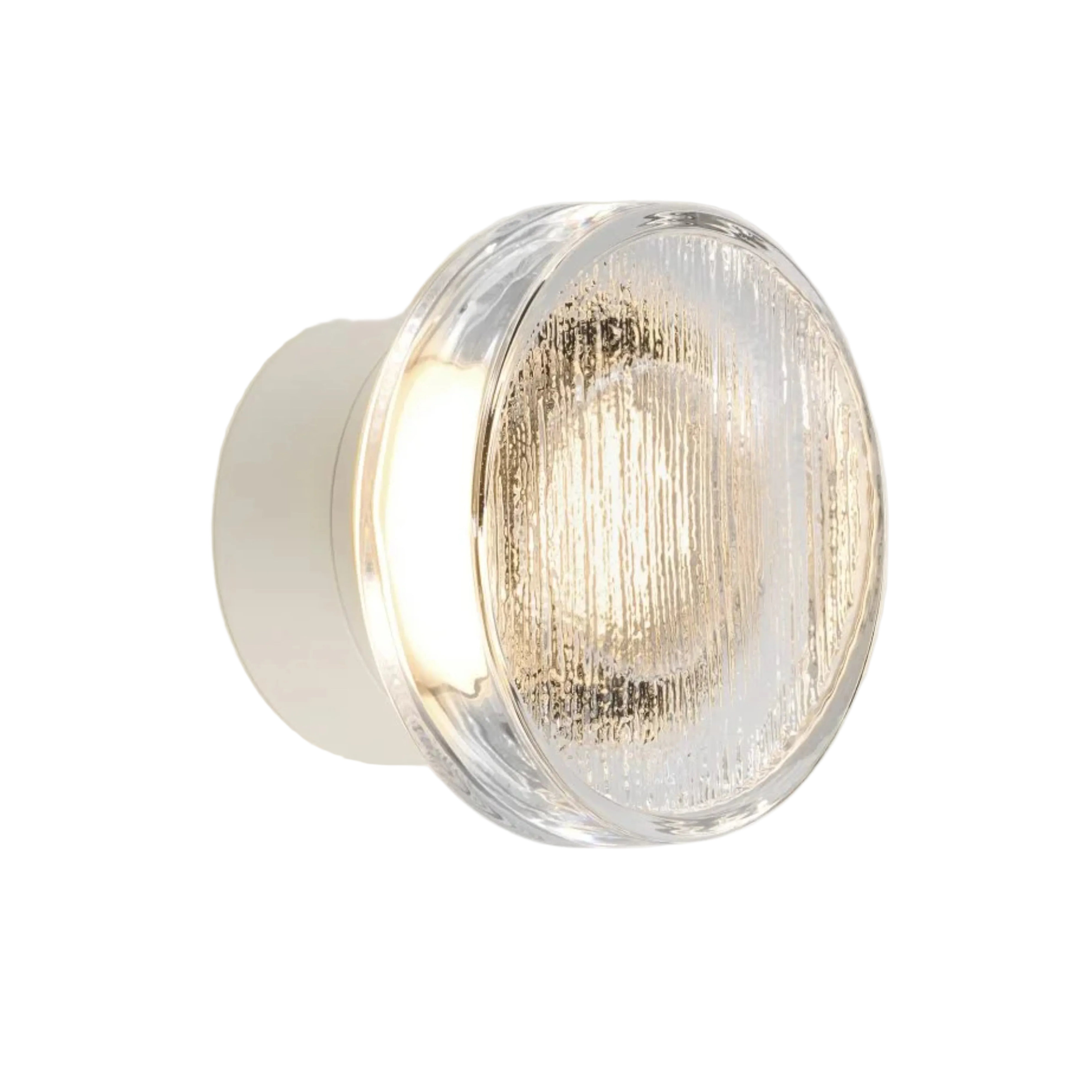 Außenlampe ROC weiß mit Glas