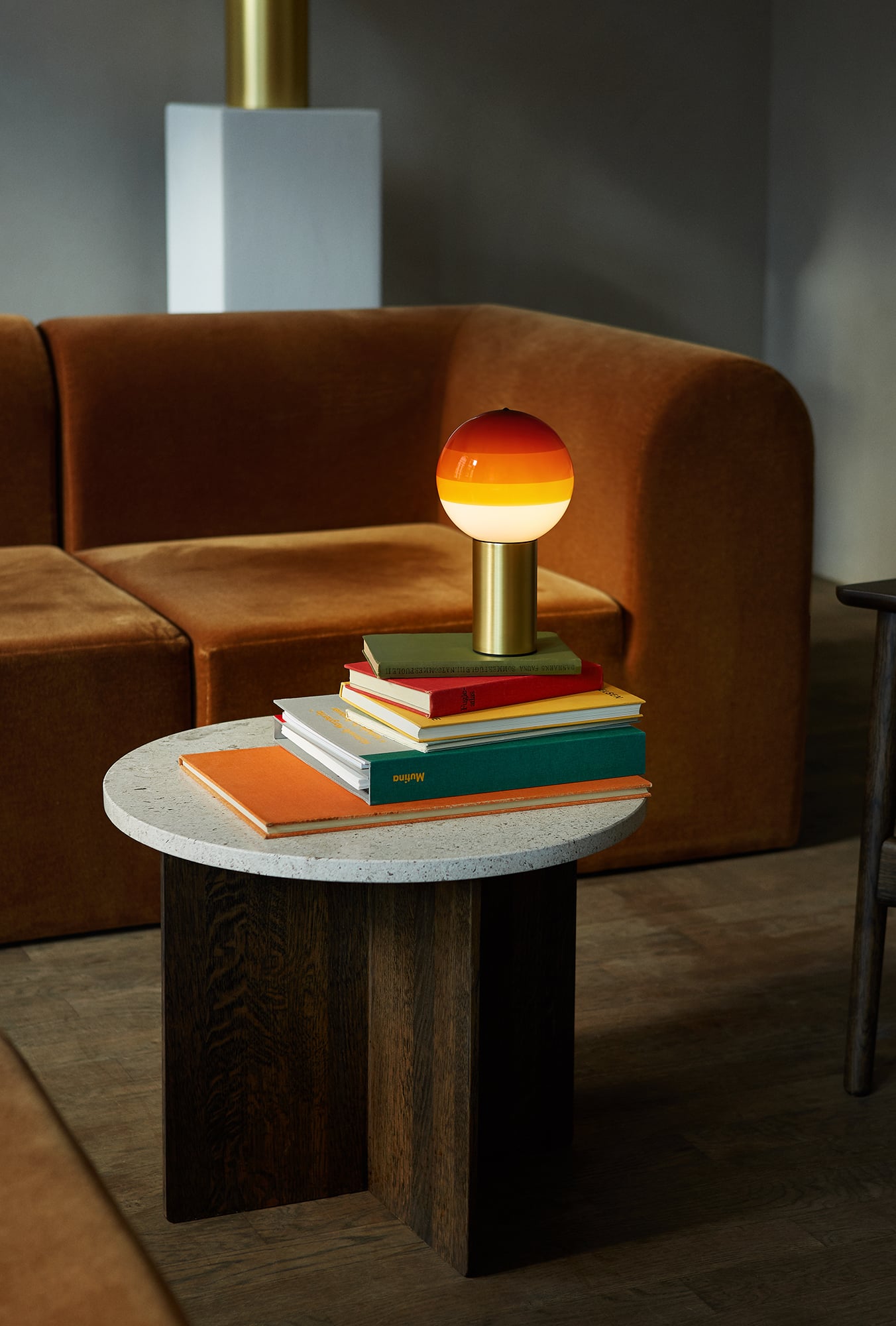 Akku-Lampe DIPPING schokoladenbraun