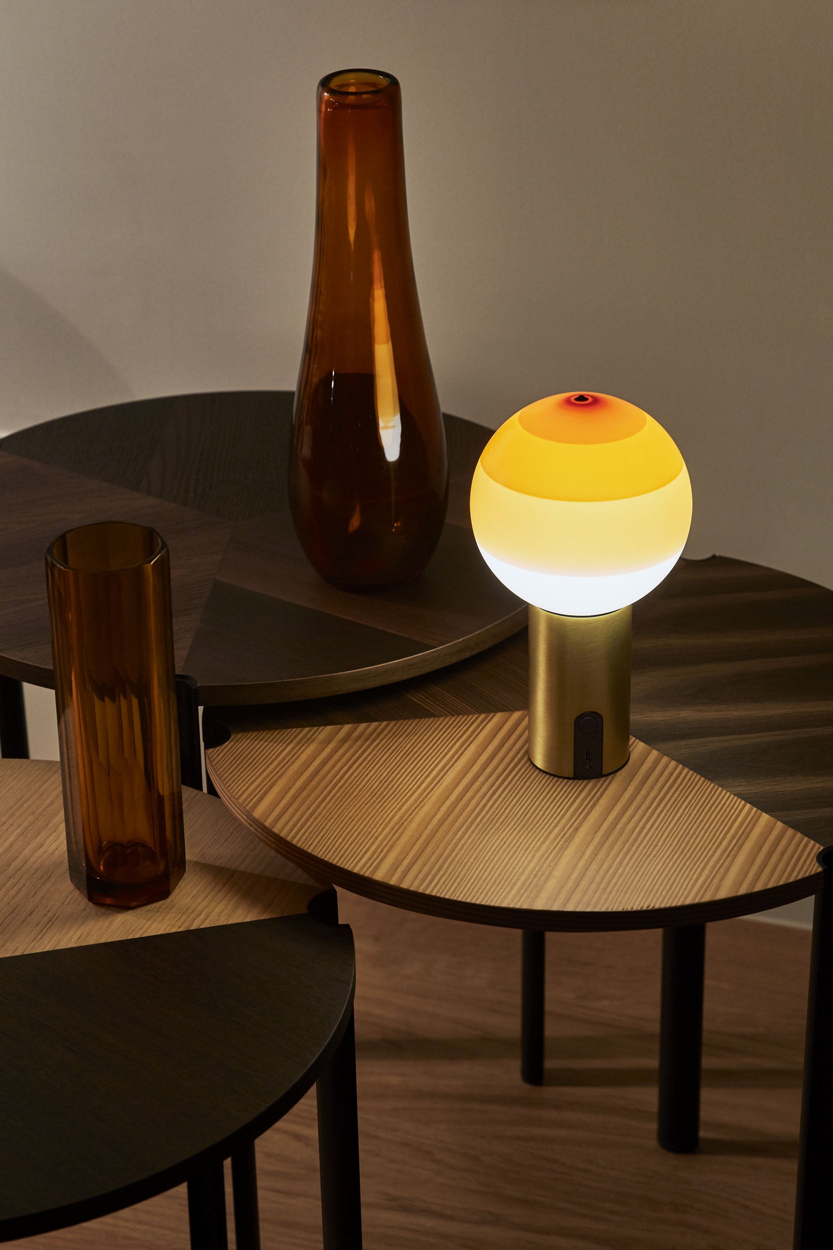 Akku-Lampe DIPPING schokoladenbraun