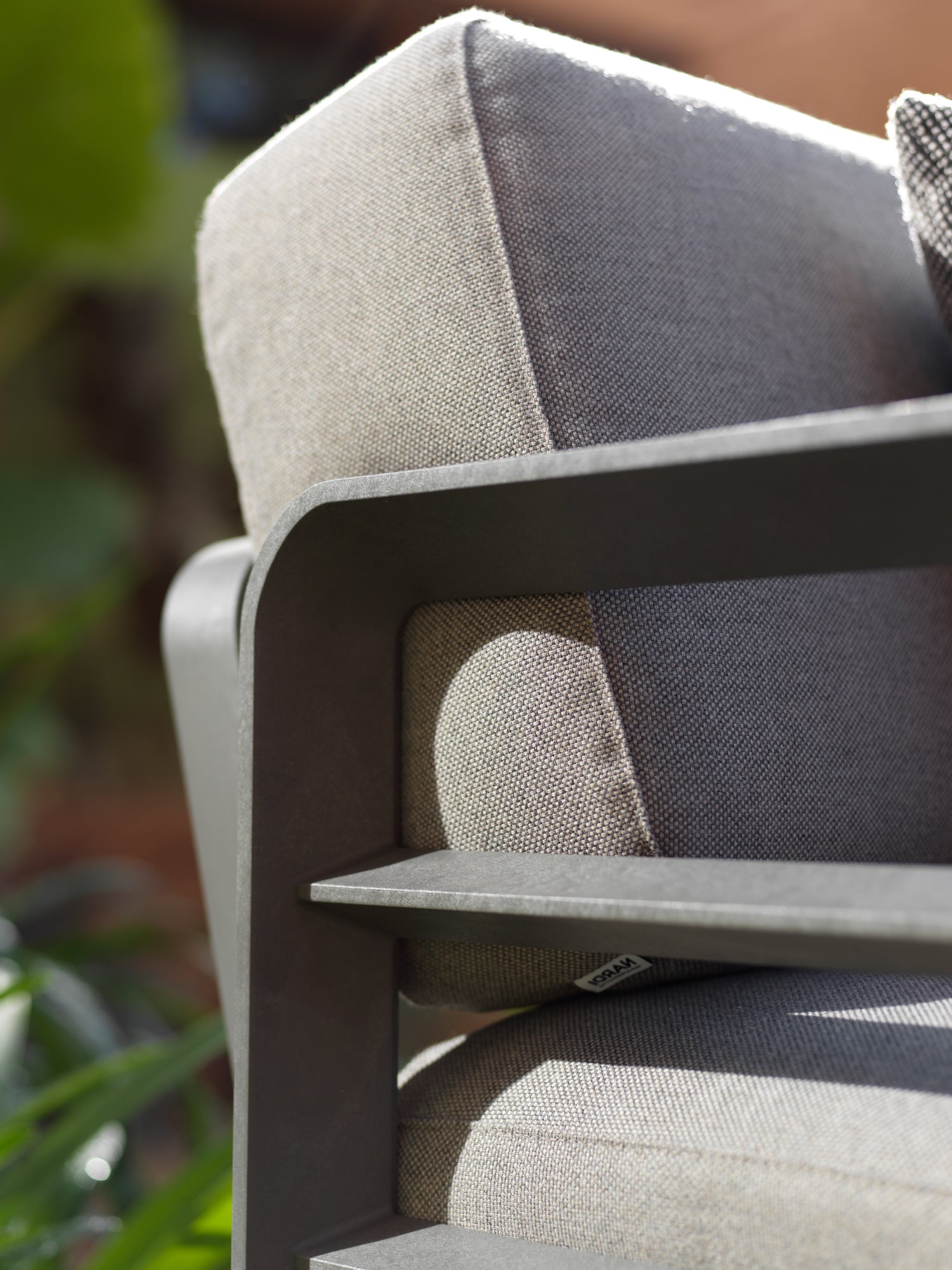 MAXIMO Outdoor Armchair in Thyme Green with Graphite Base
