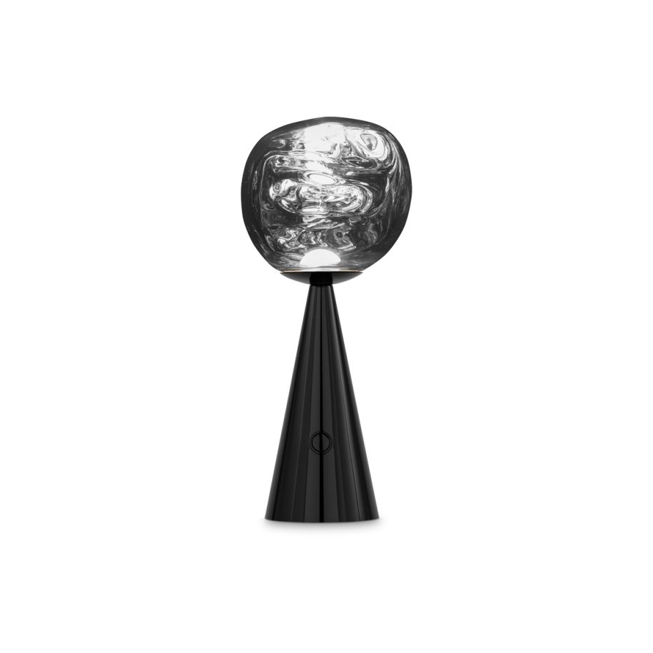 Lampa przenośna MELT czarny – szkło, Tom Dixon