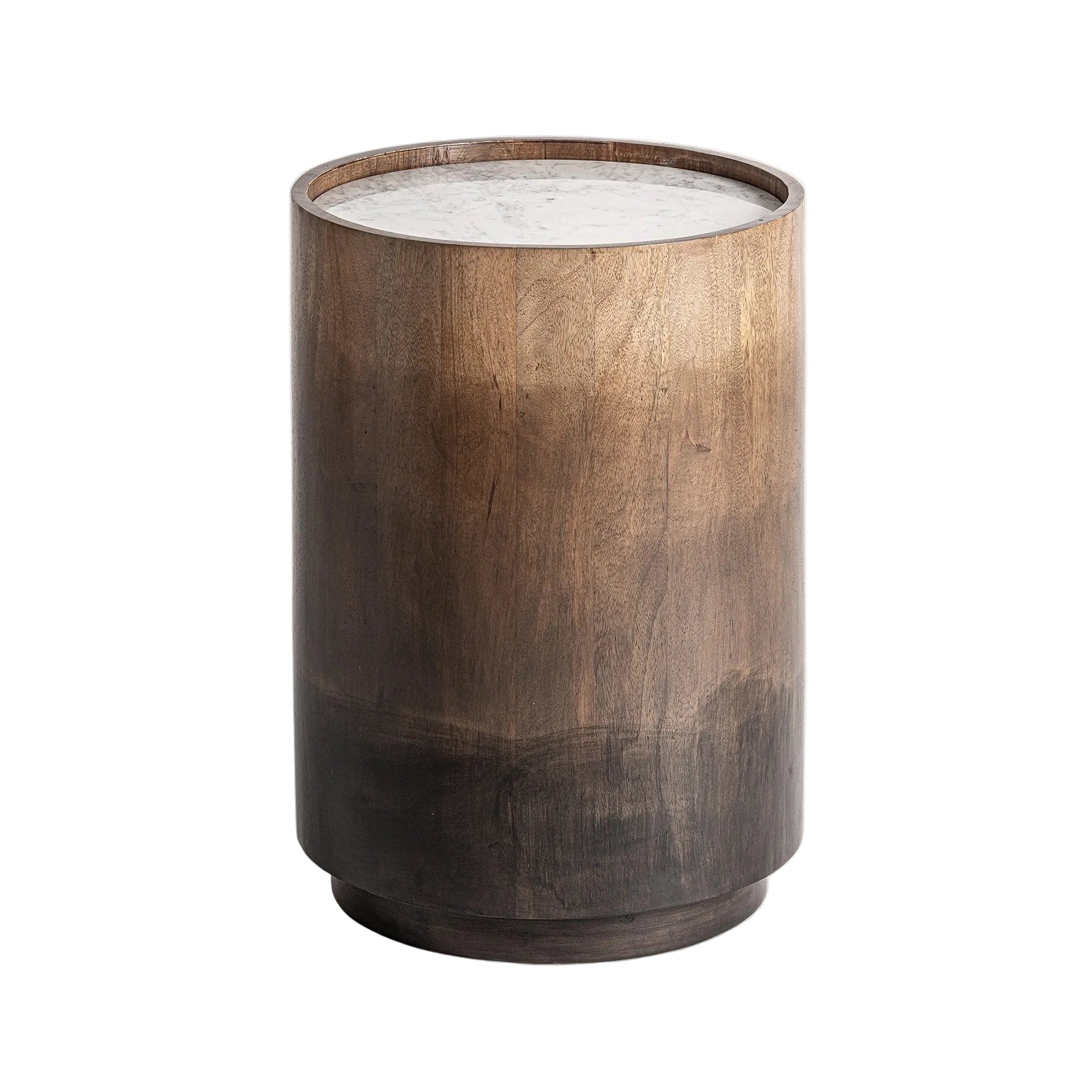 Beistelltisch ARNEKE aus Mangoholz mit Marmorplatte
