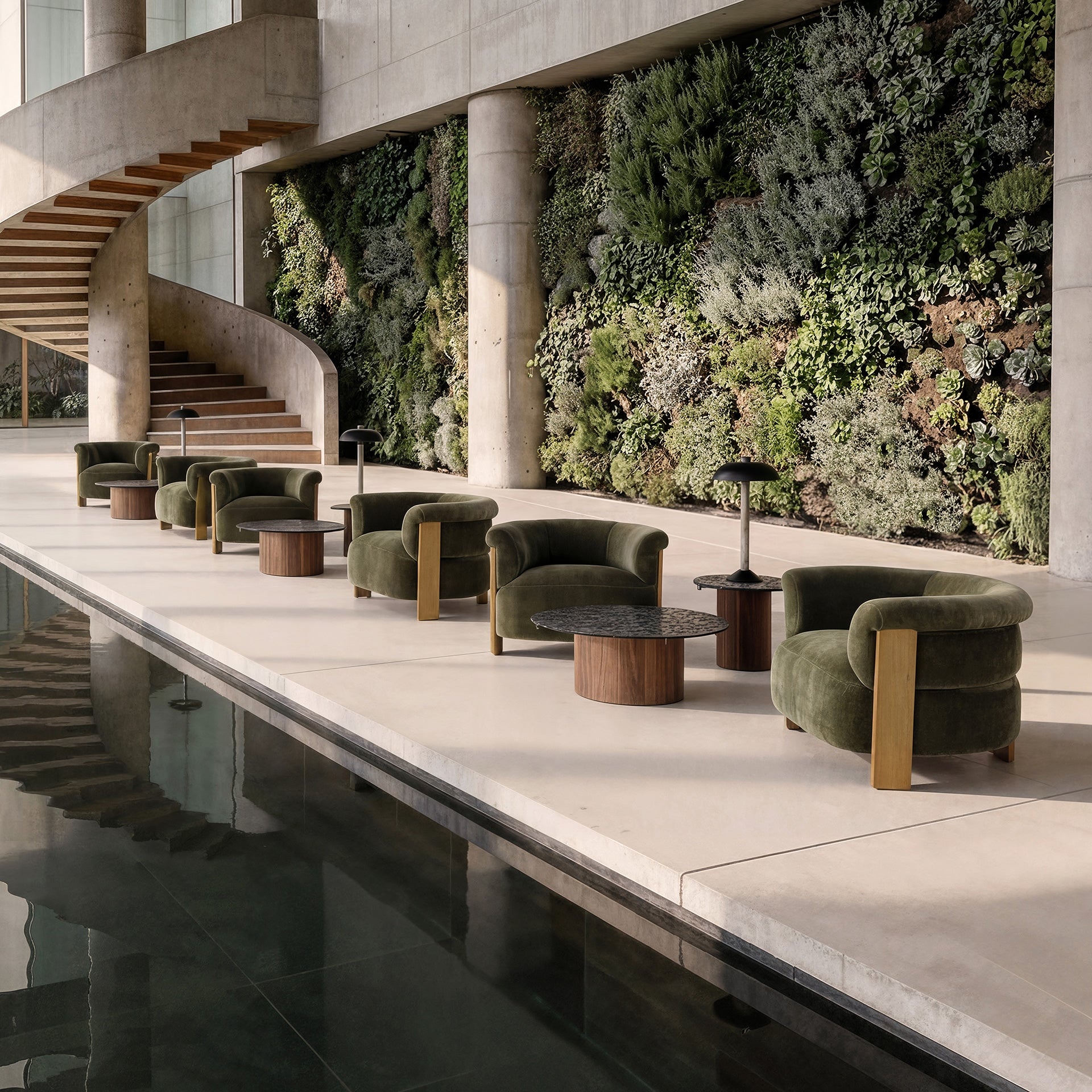 Bruine GISWIL bijzettafel