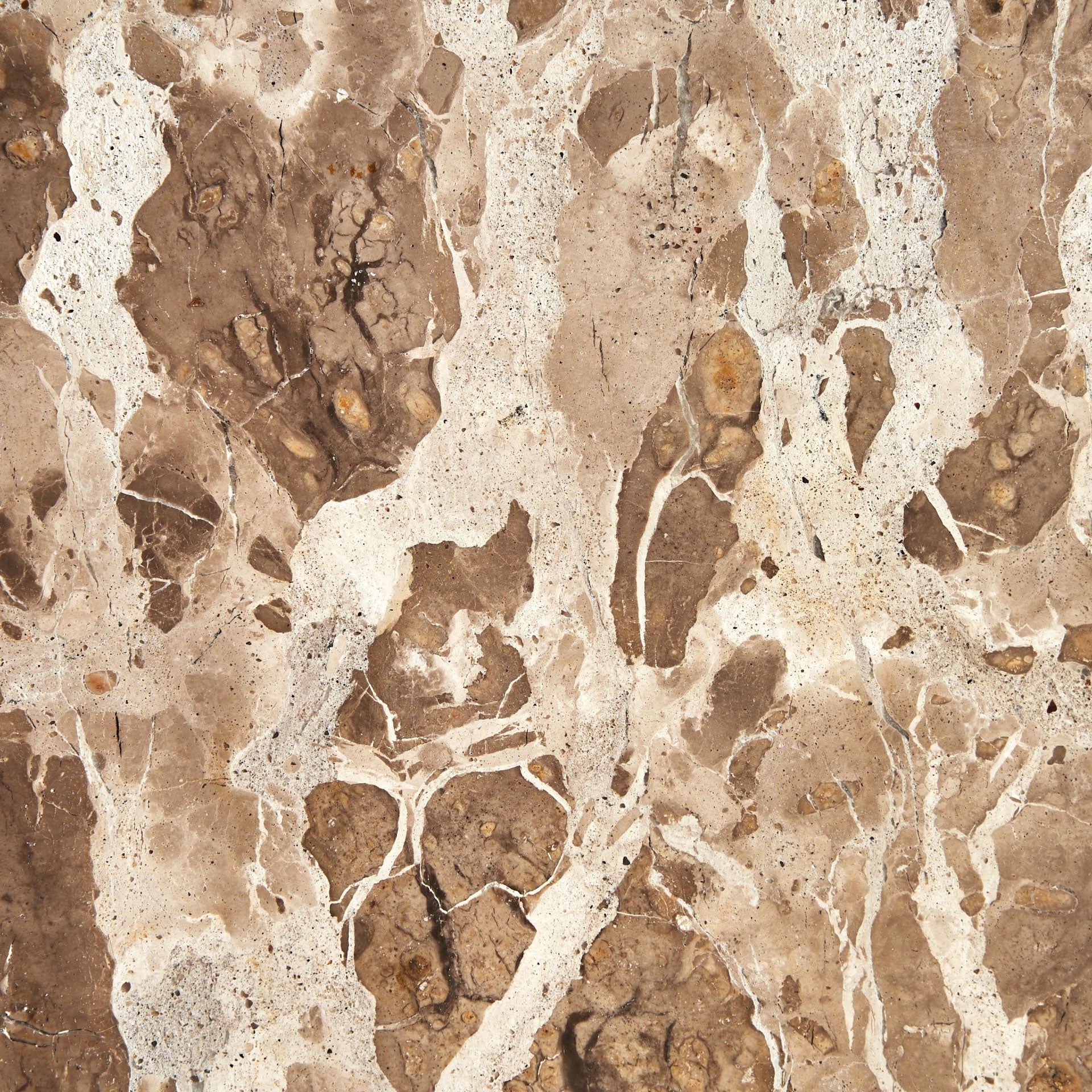 Bijzettafel GROV beige marmer