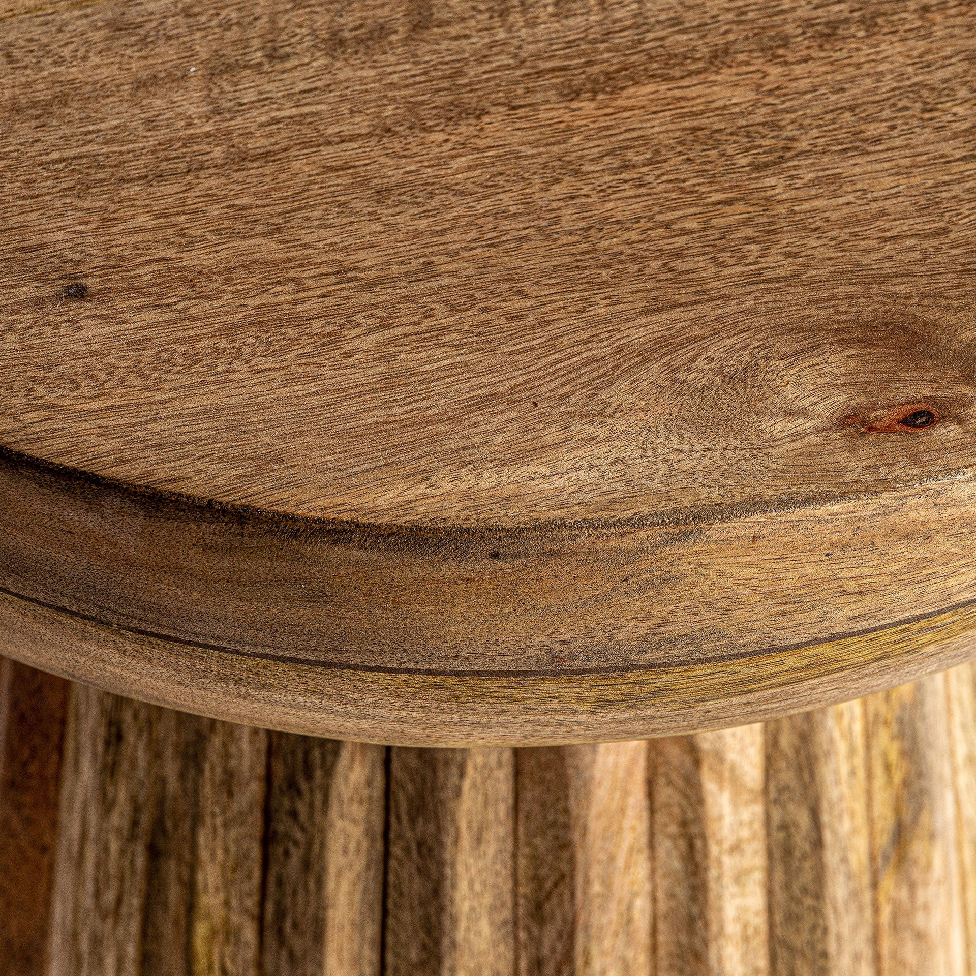 PLISSÉ WOOD mangohouten salontafel