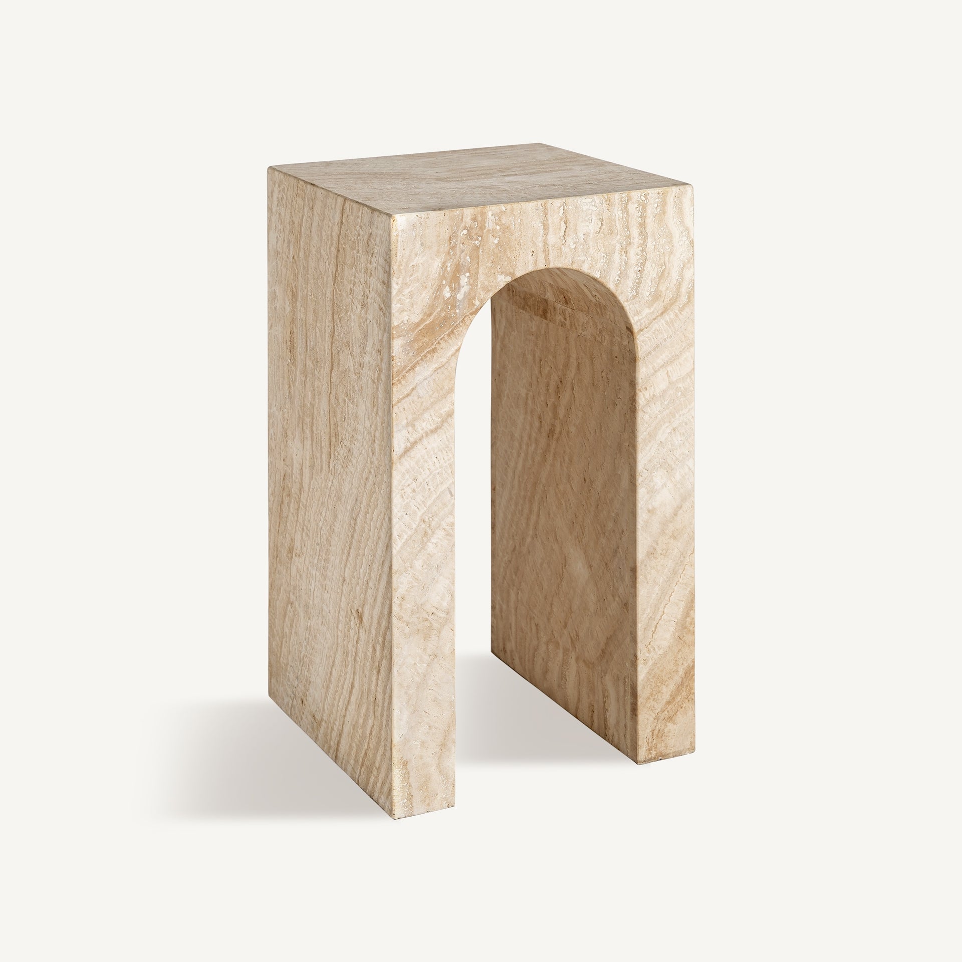 Bijzettafel THIENNES travertijn