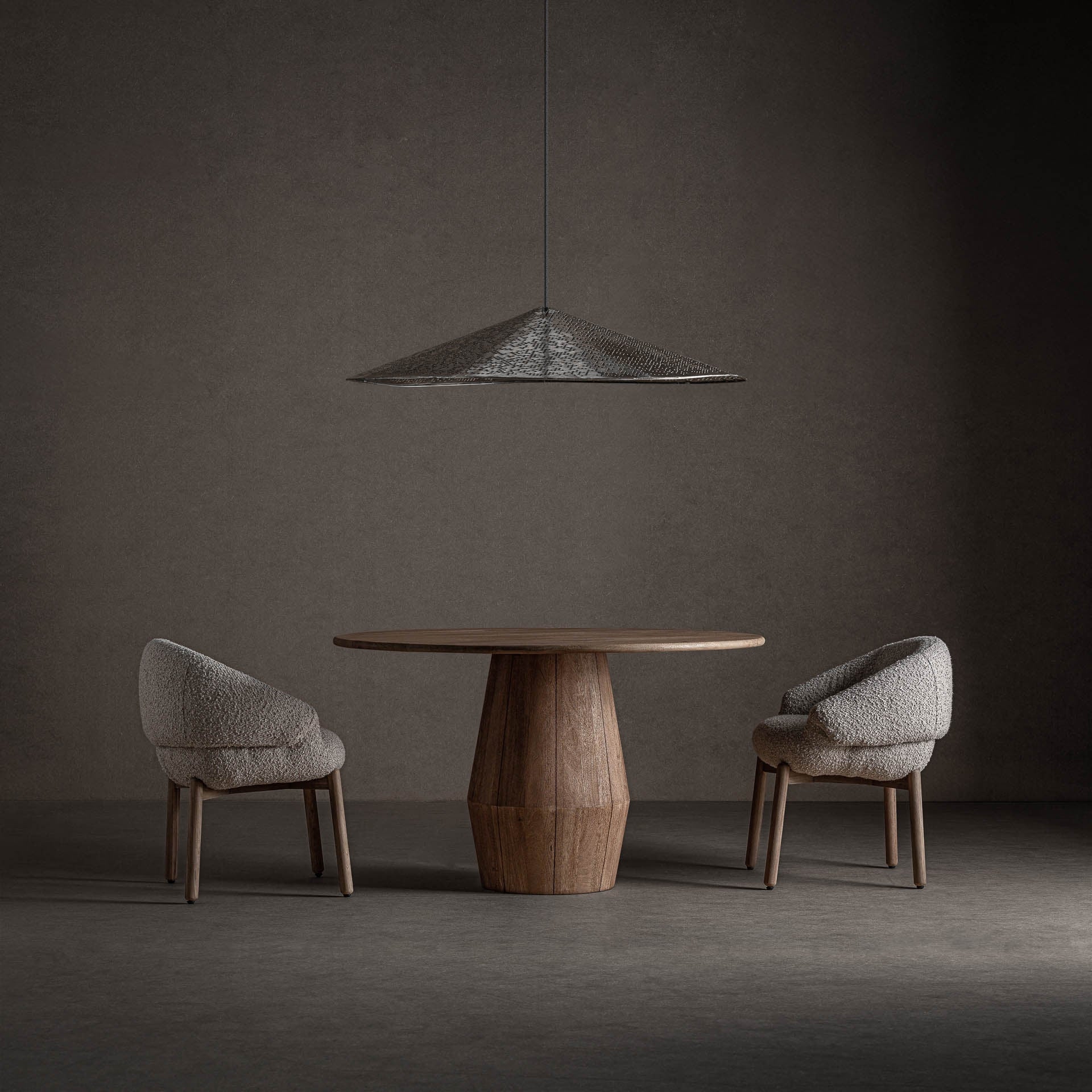 Ronde tafel JACQUARD mango hout