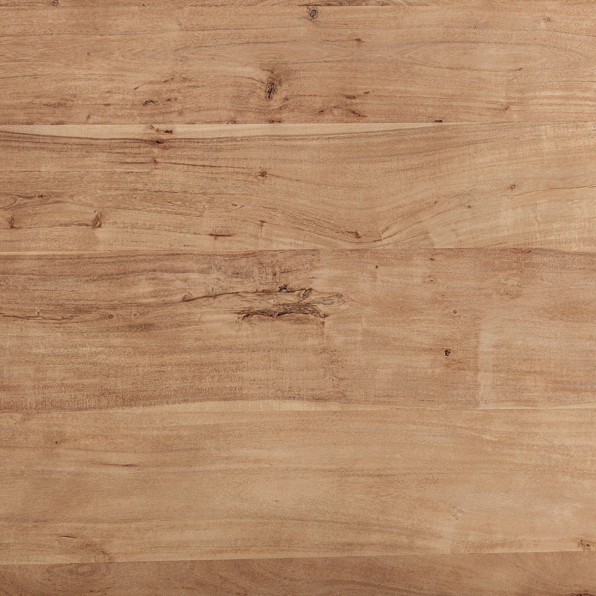 Tisch KNAITH aus Akazienholz mit schwarzem Gestell