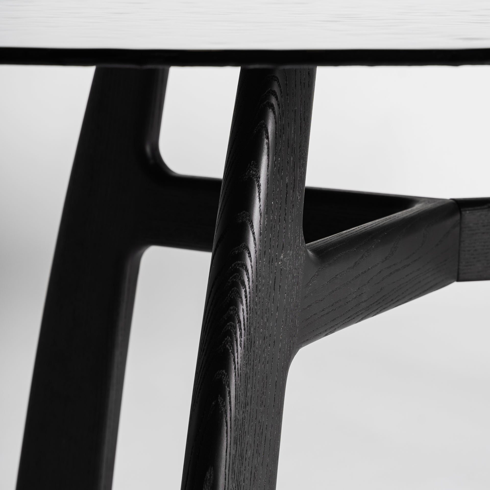 SUCHDOL Ash Wood Table with Glass Top