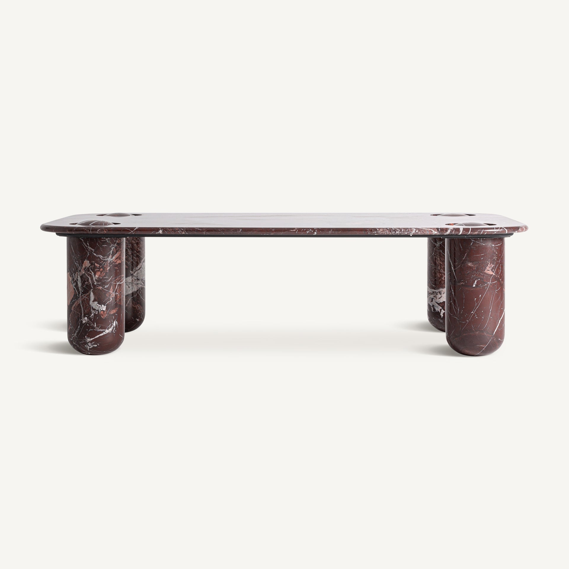 Salontafel BOURG bordeaux marmer