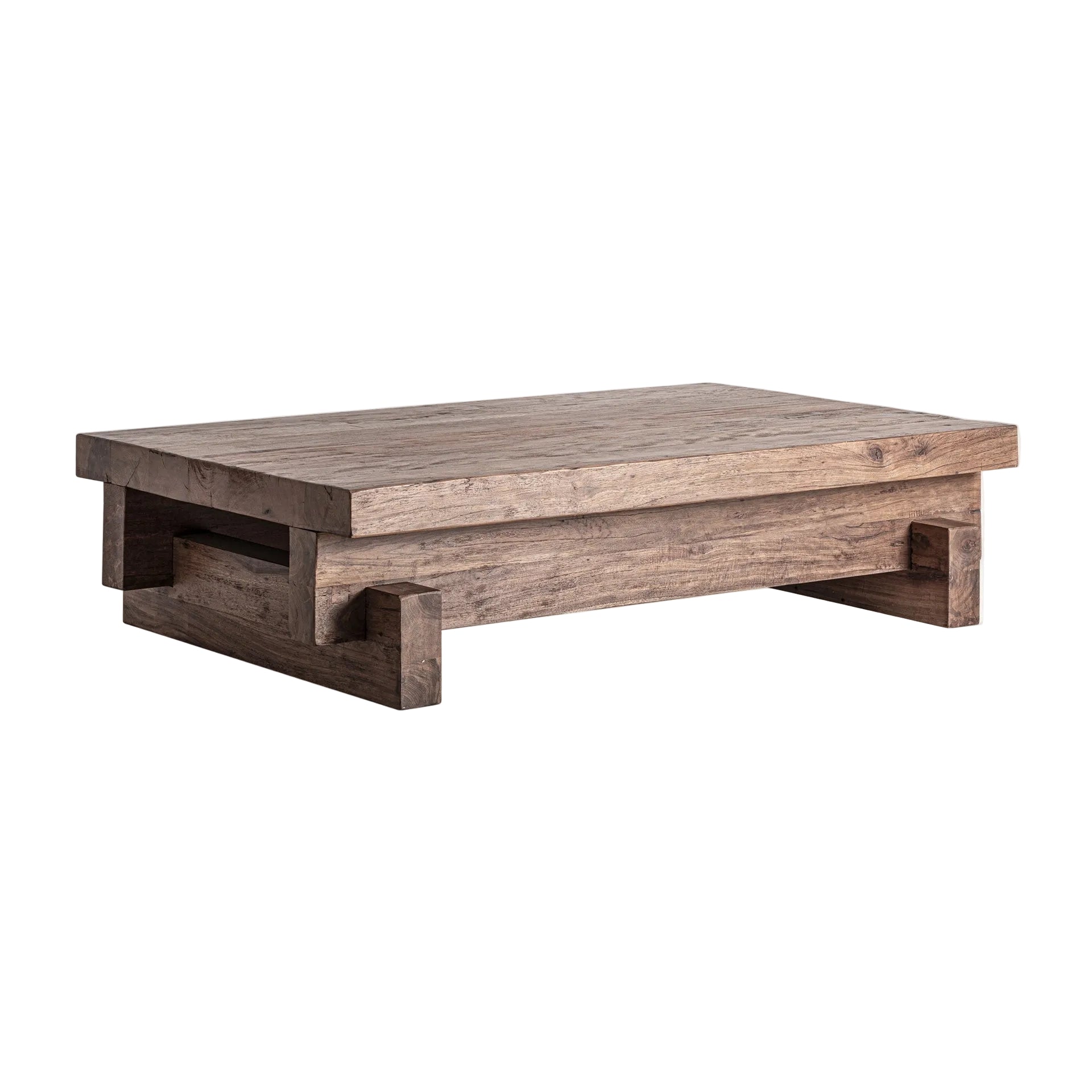 BRUTALIST Coffee Table Recycled Wood
