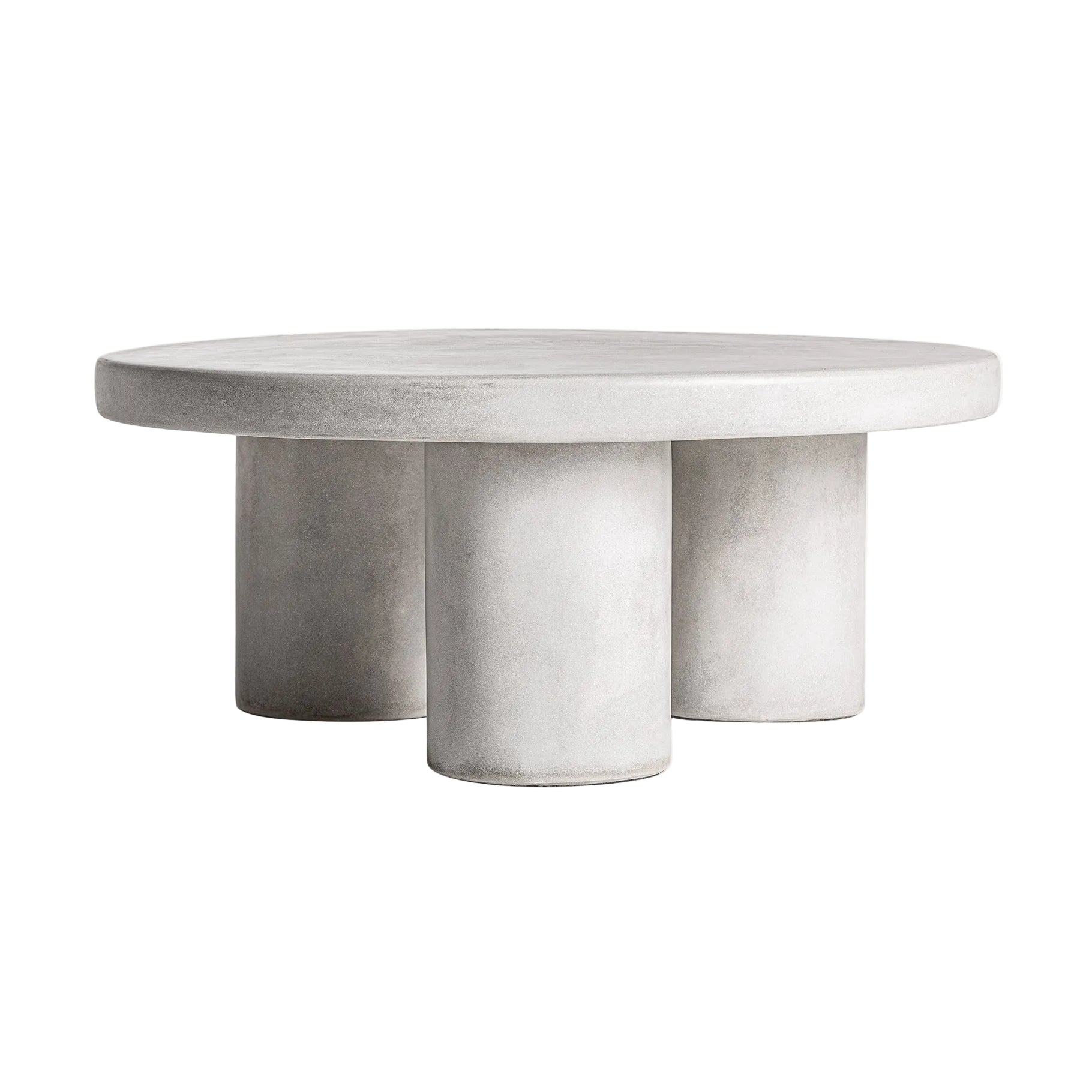 Light Gray Coffee Table with Triple Base CLES