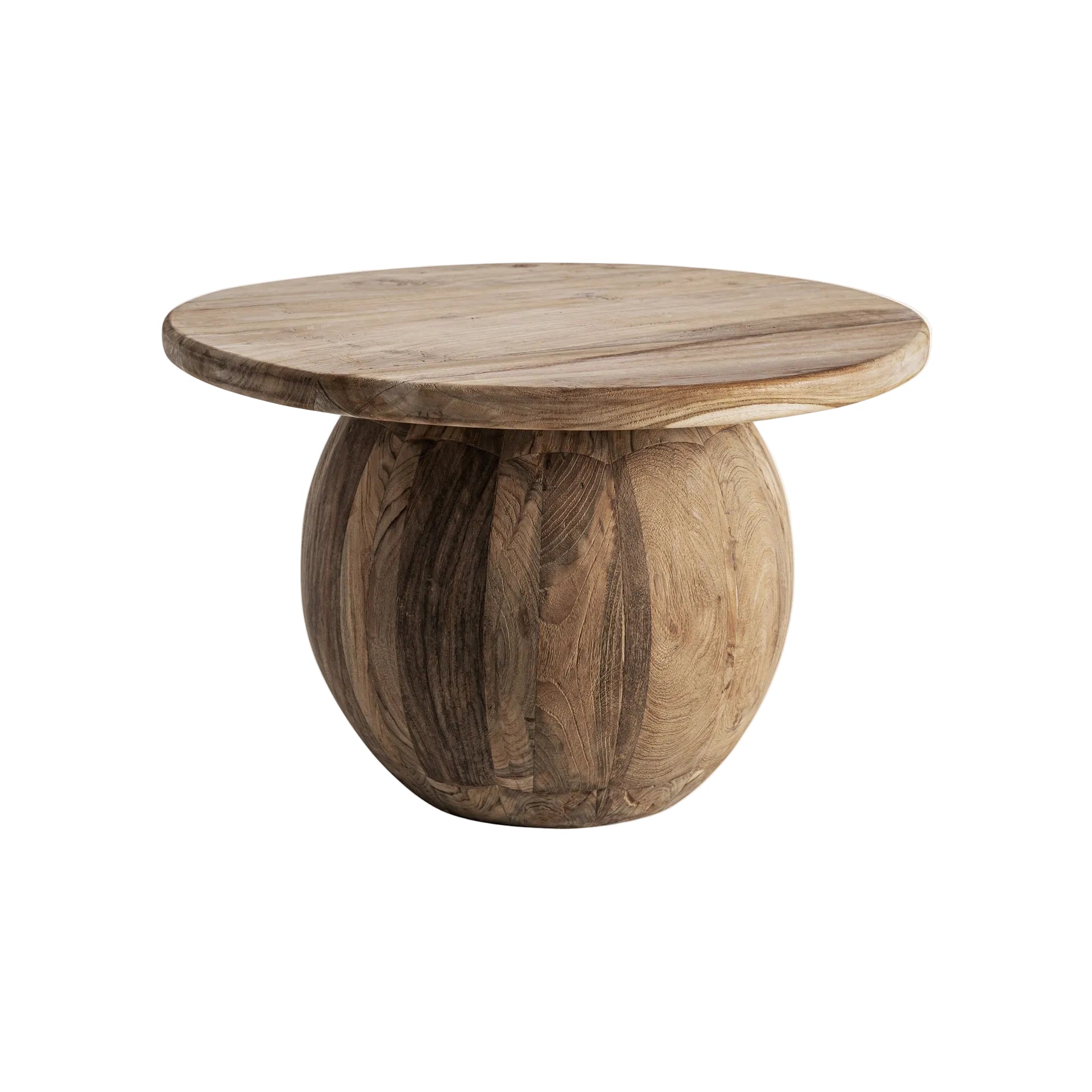 Round Coffee Table ERLOY Recycled Teak Wood