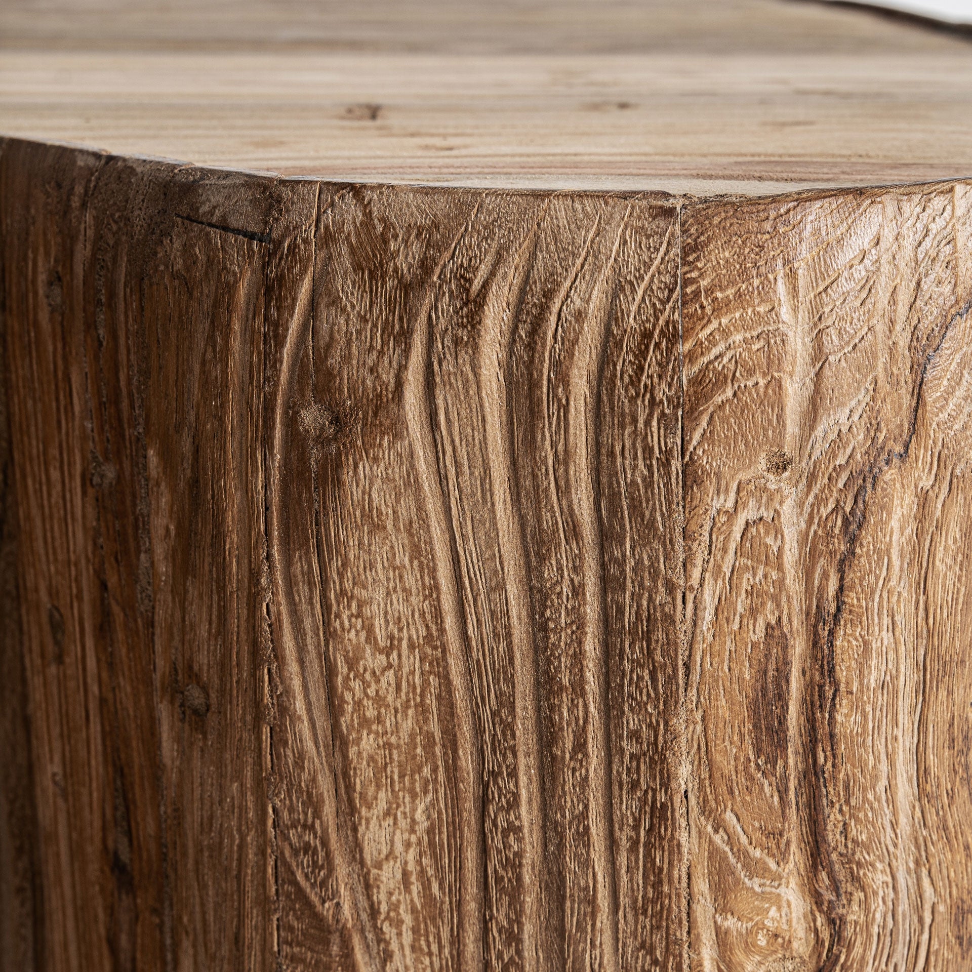 Koffietafel ERLOY van gerecycled teakhout