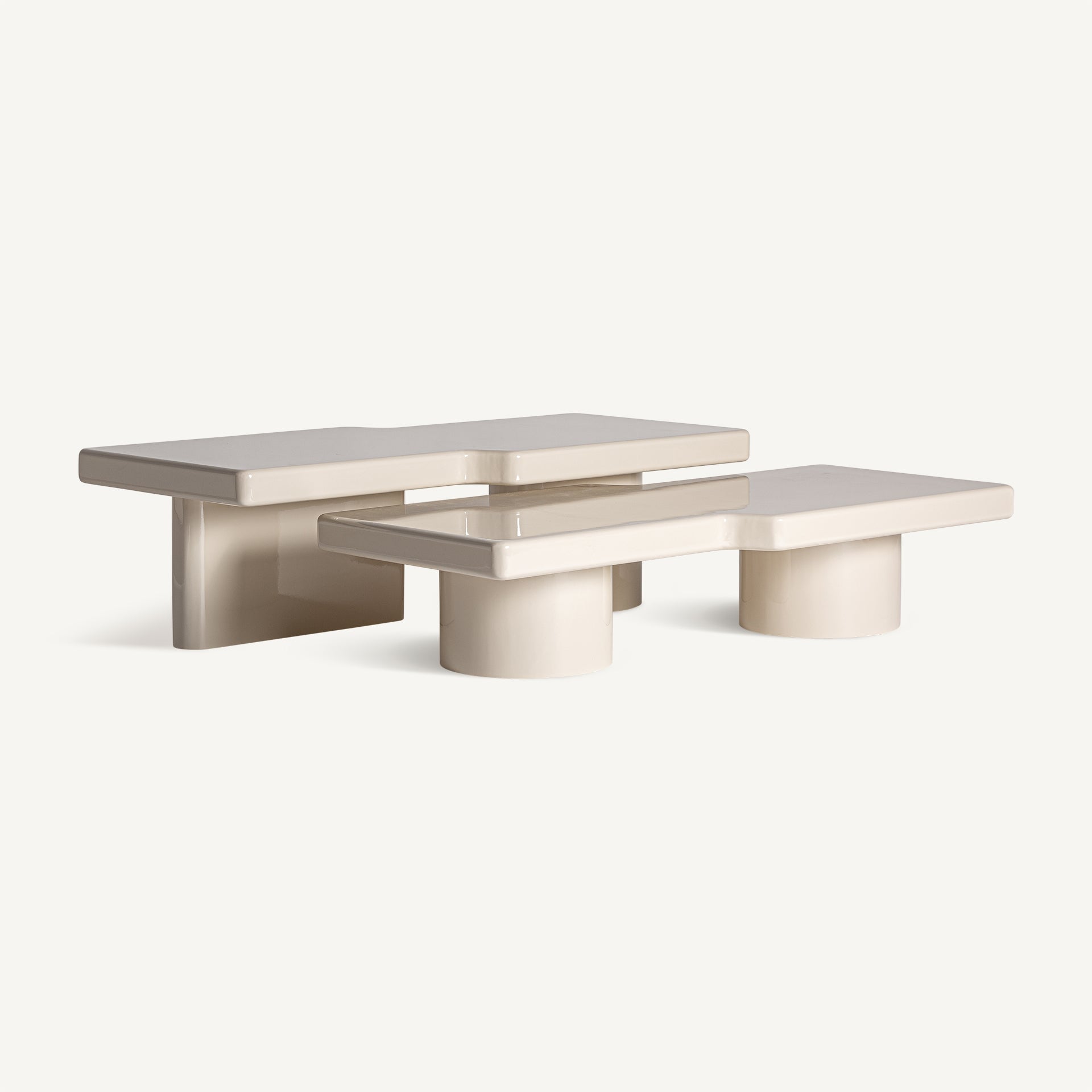 Salontafelset NOVARA beige