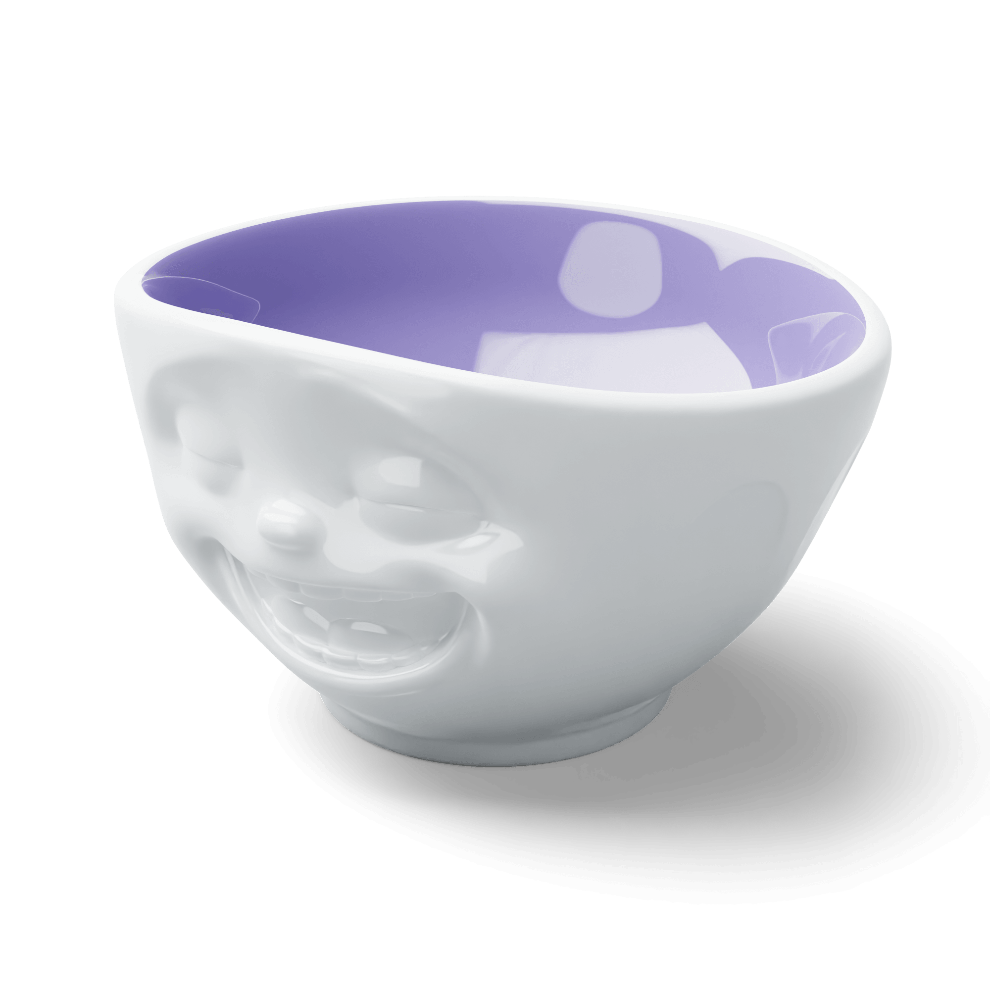 Miska LAUGHING biały z lawendowym wnętrzem 58products Eye on Design