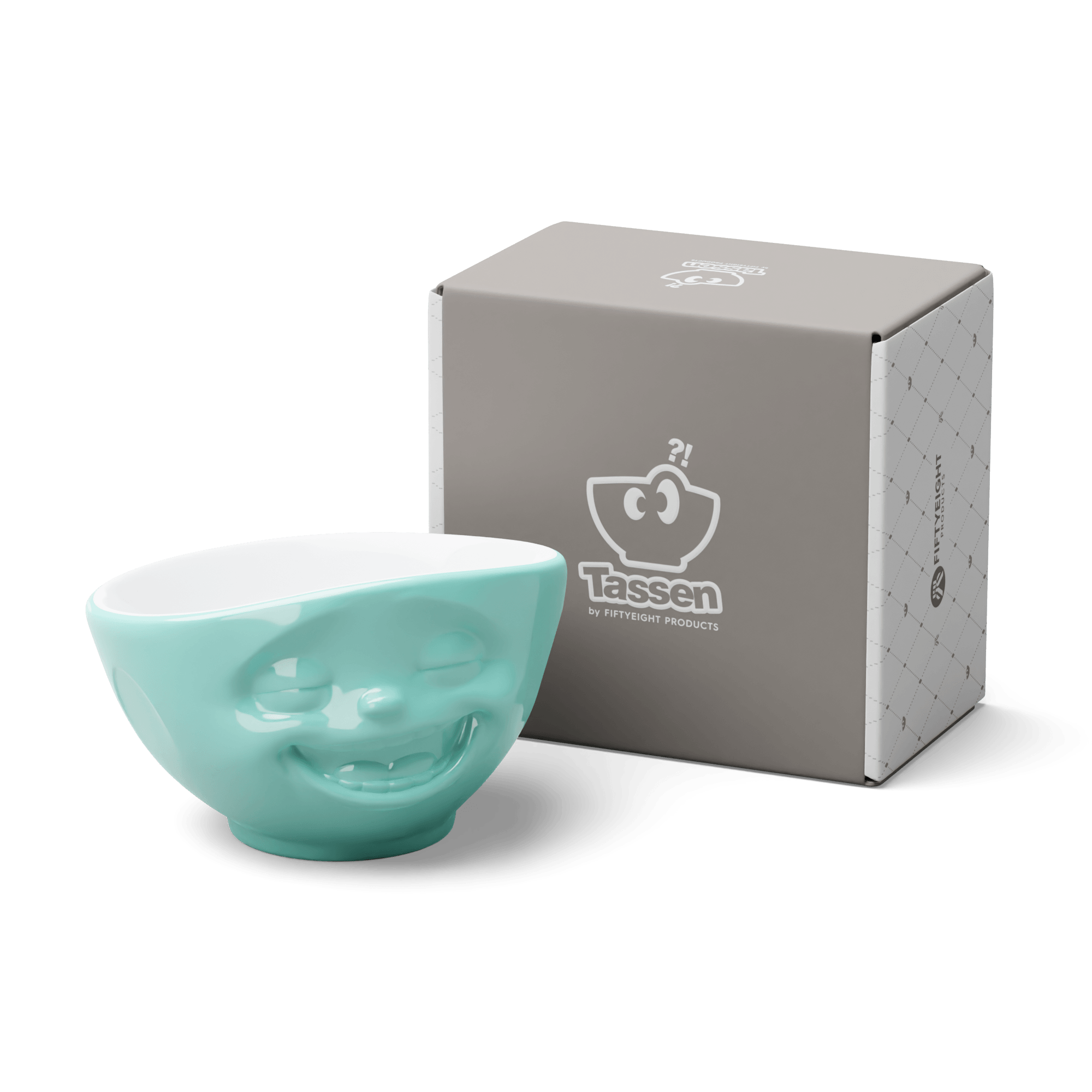 Miska LAUGHING miętowy z białym wnętrzem 58products Eye on Design