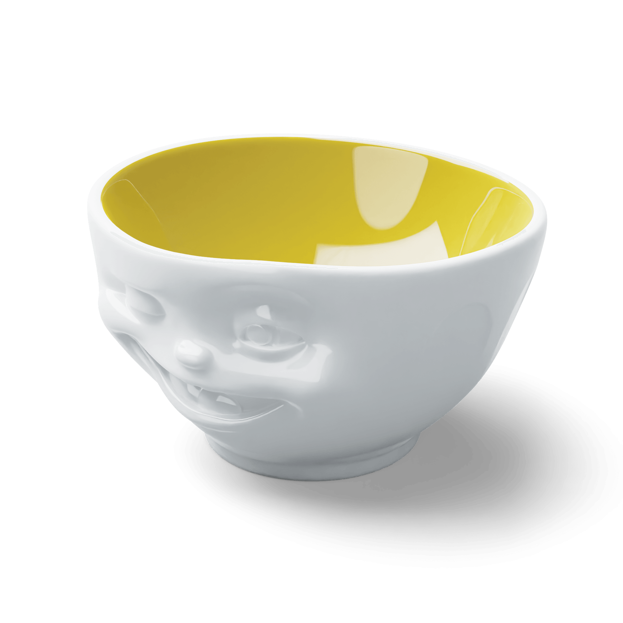 Miska WINKING biały z żółtym wnętrzem 58products Eye on Design