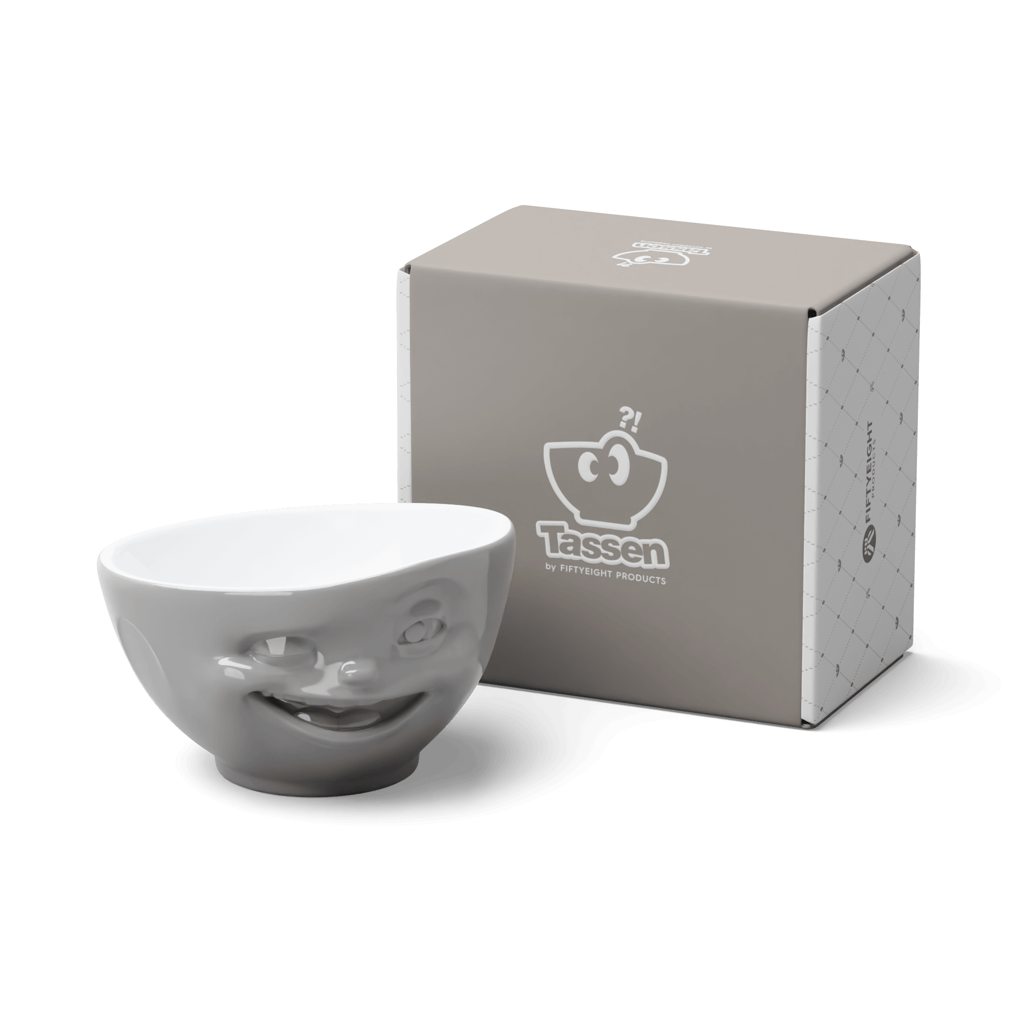 Miska WINKING szary z białym wnętrzem 58products Eye on Design