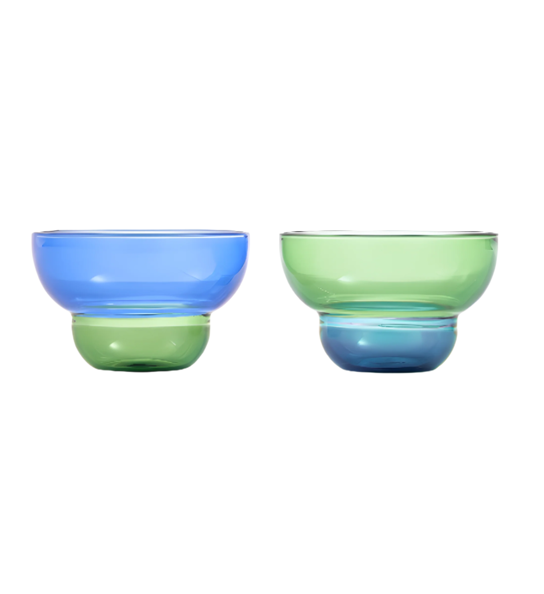 Set van MIZU KIRI kopjes blauw-groen