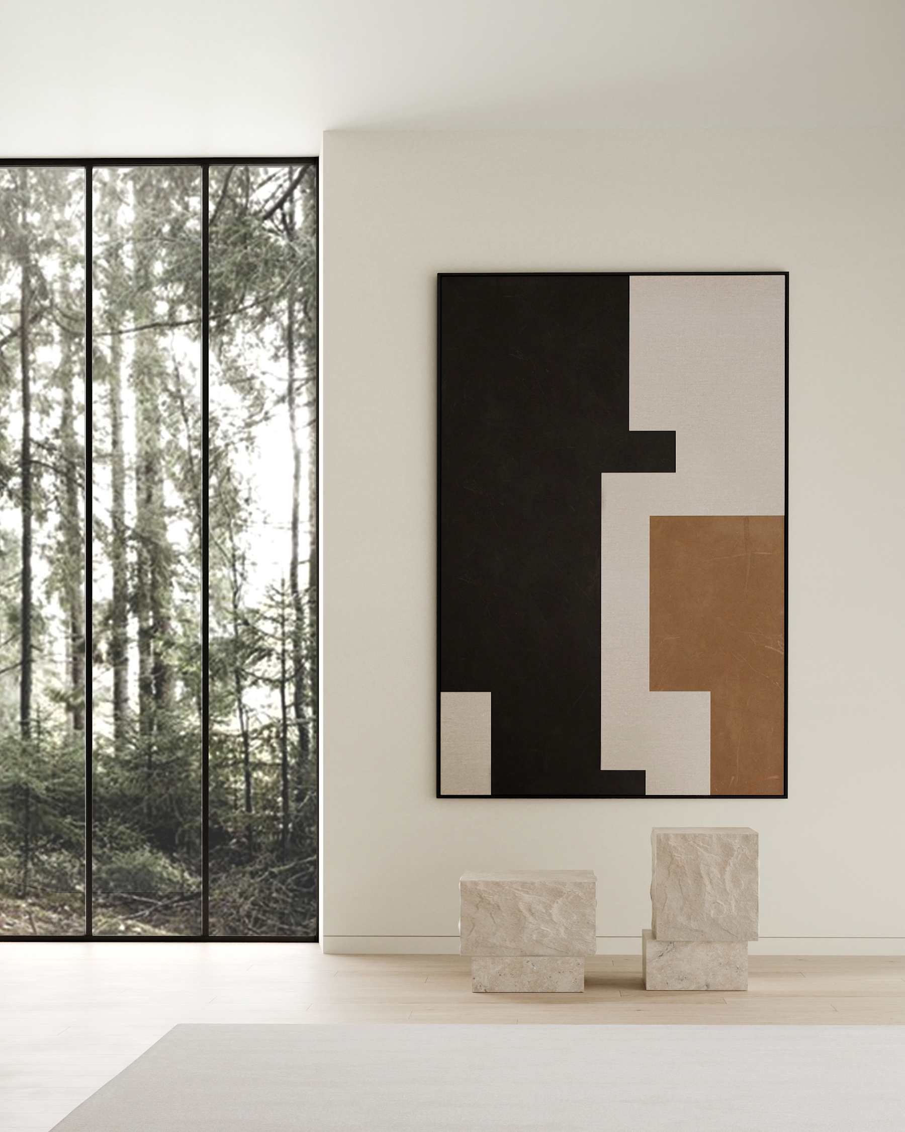 Salontafel TEMPLE kalksteen