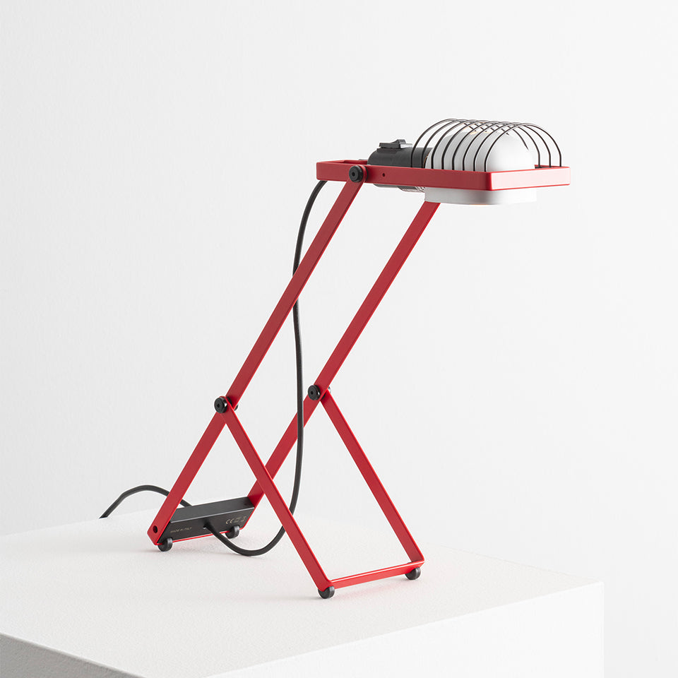 Verstelbare bureau lamp SINTESI rood