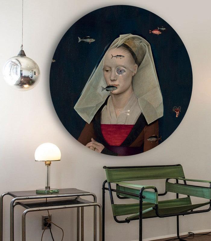 Mural DOTS Nordic lady Wallcolors Eye on Design