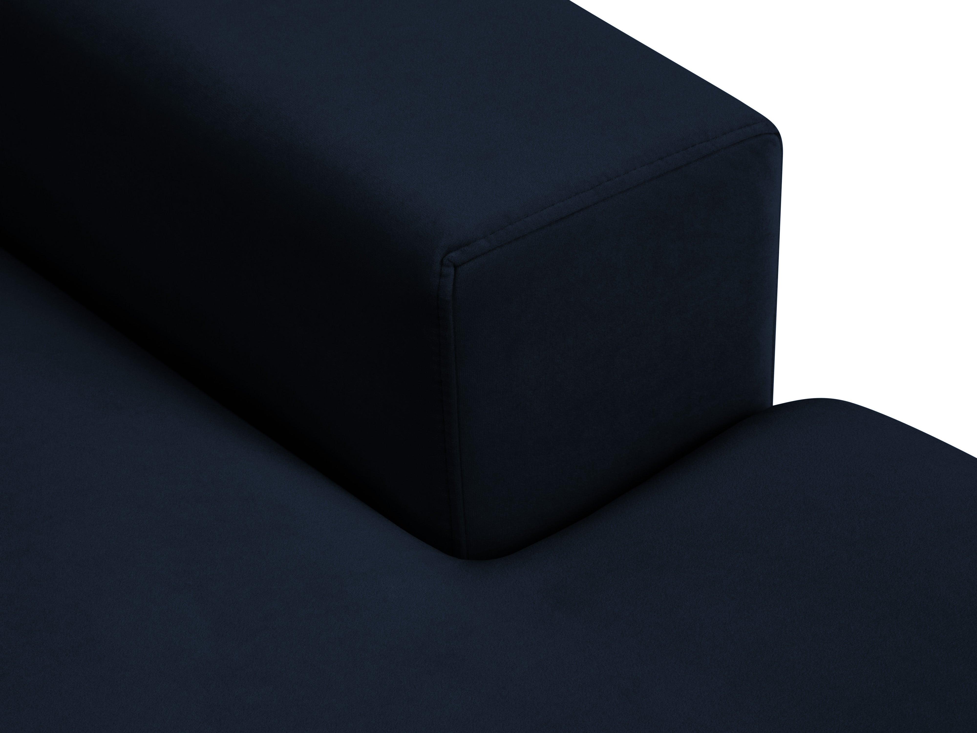 Narożnik aksamitny prawostronny HEBE granat królewski Mazzini Sofas Eye on Design