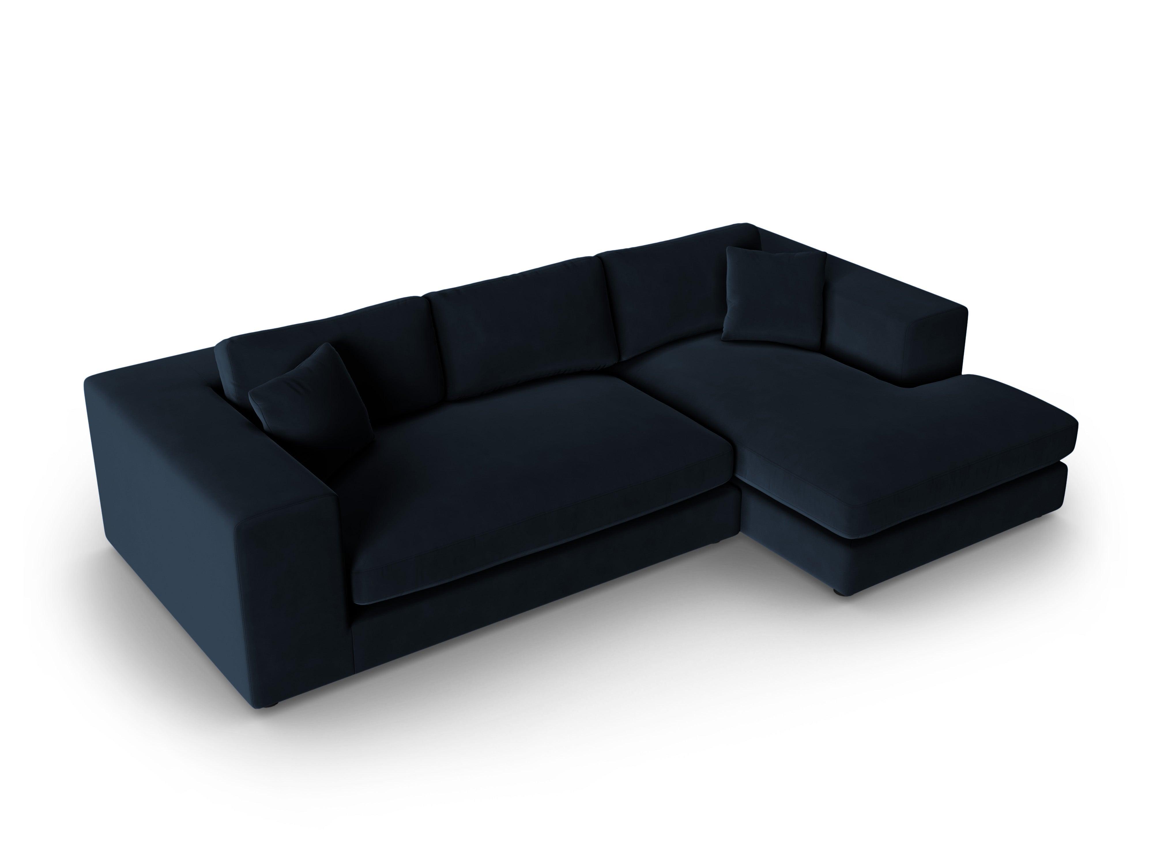 Narożnik aksamitny prawostronny TENDANCE granatowy CXL by Christian Lacroix Eye on Design