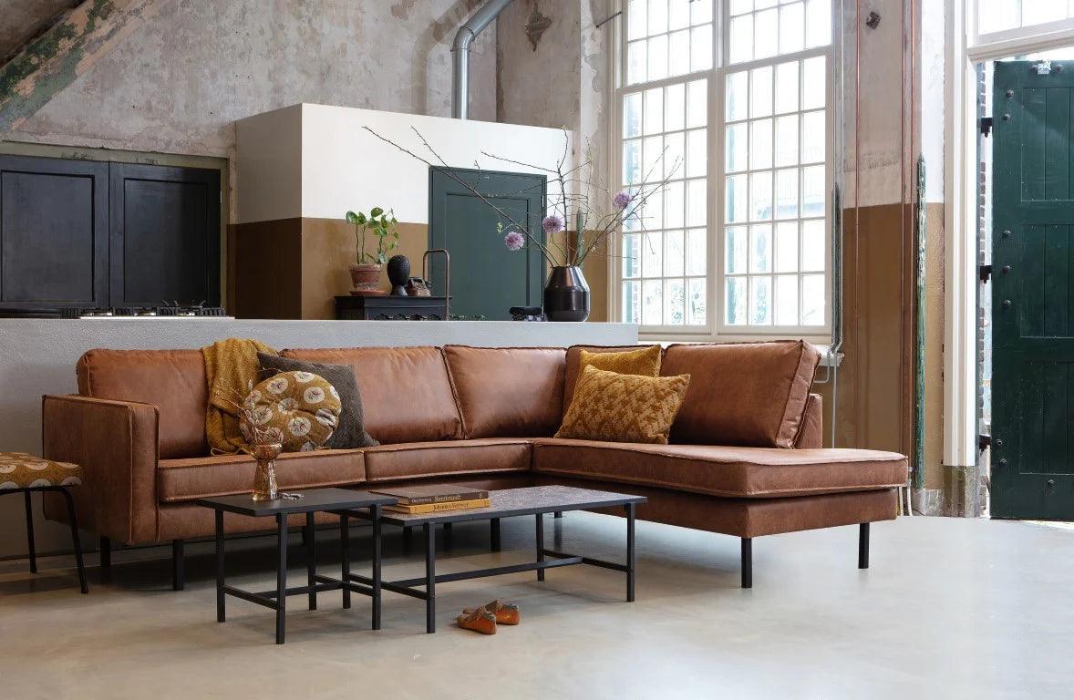 Narożnik lewostronny aksamitny RODEO morski – Woood