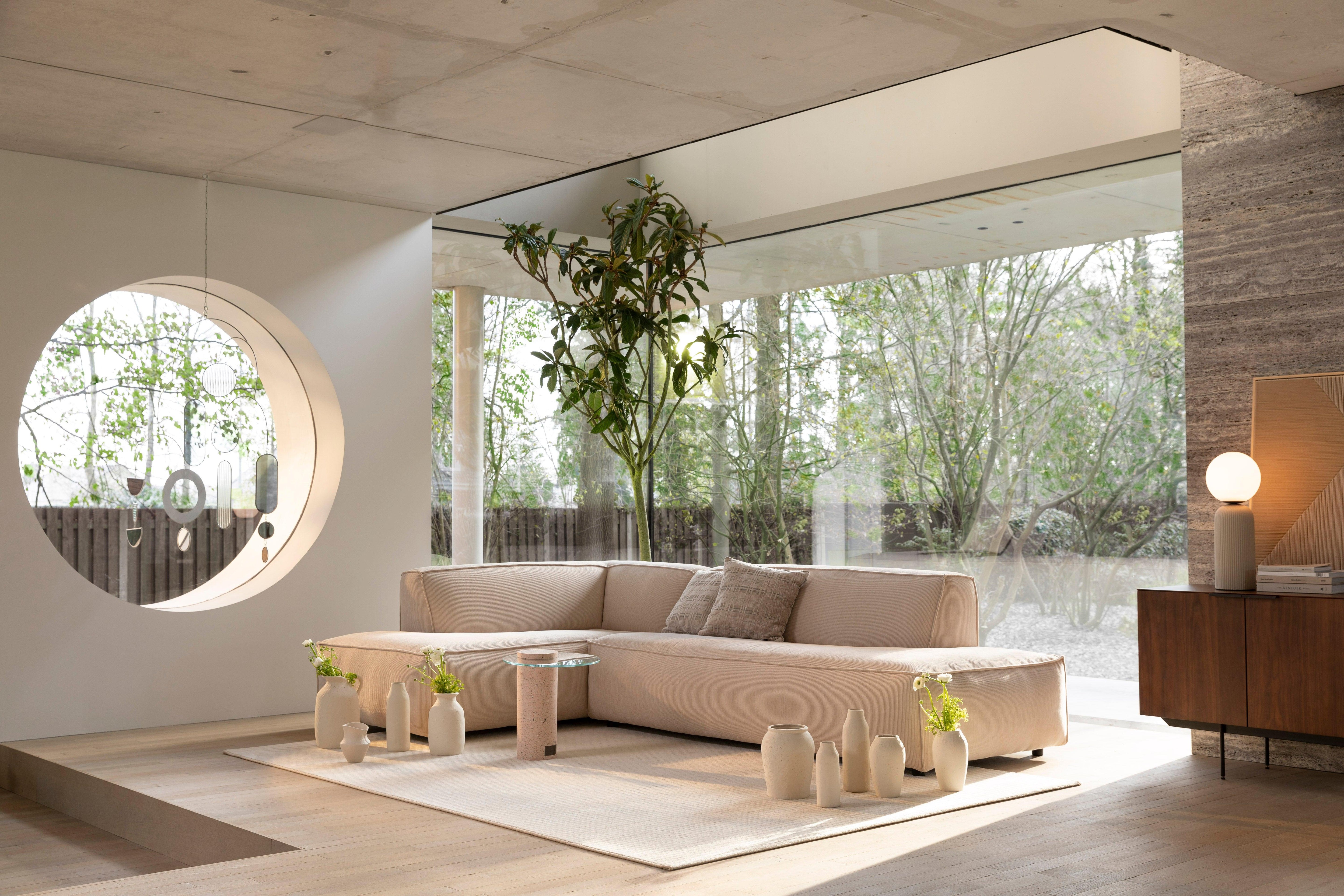 Fat Freddy Rib Sofa Left Natural Zuiver Eye on Design