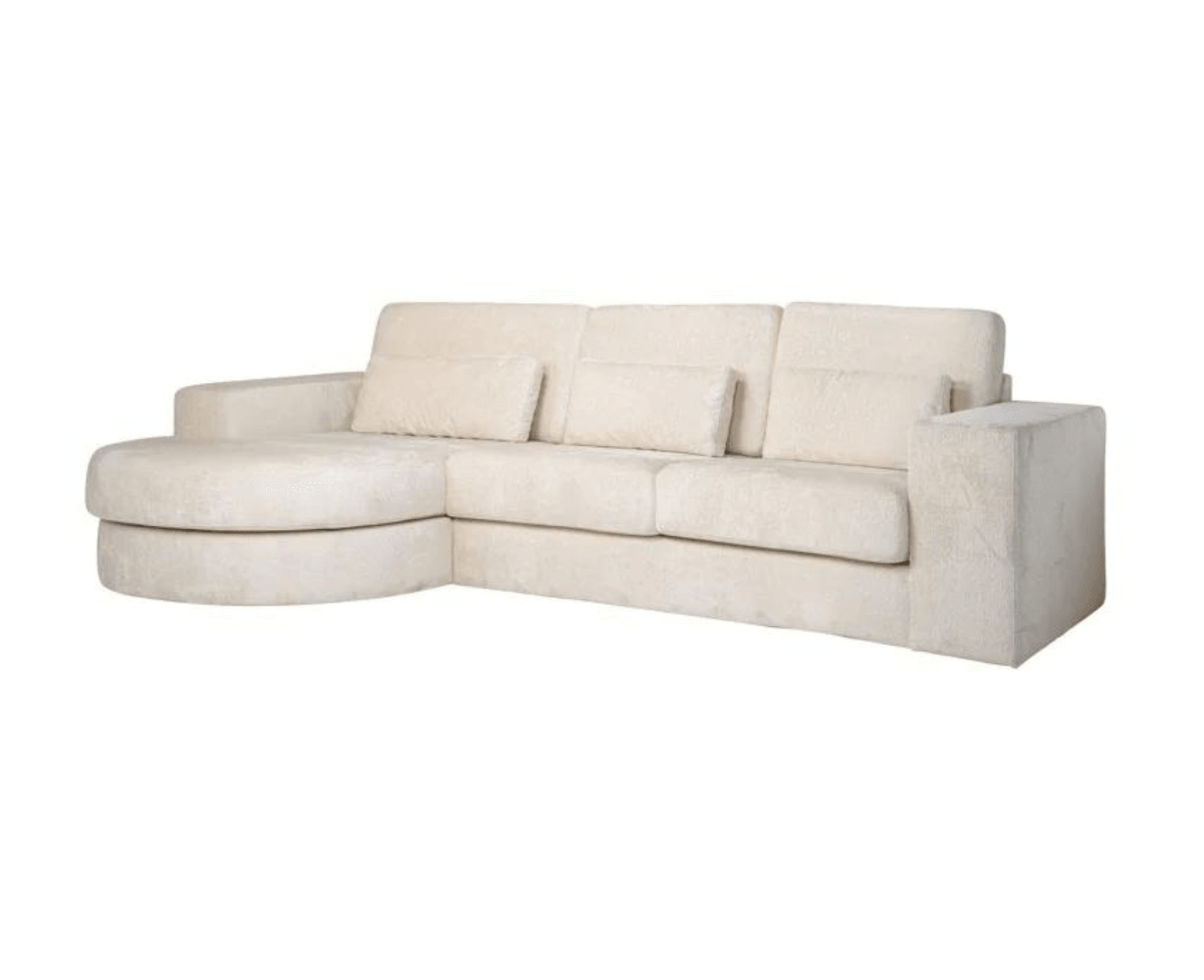 Narożnik lewostronny FELIX kremowy szenil Richmond Interiors Eye on Design