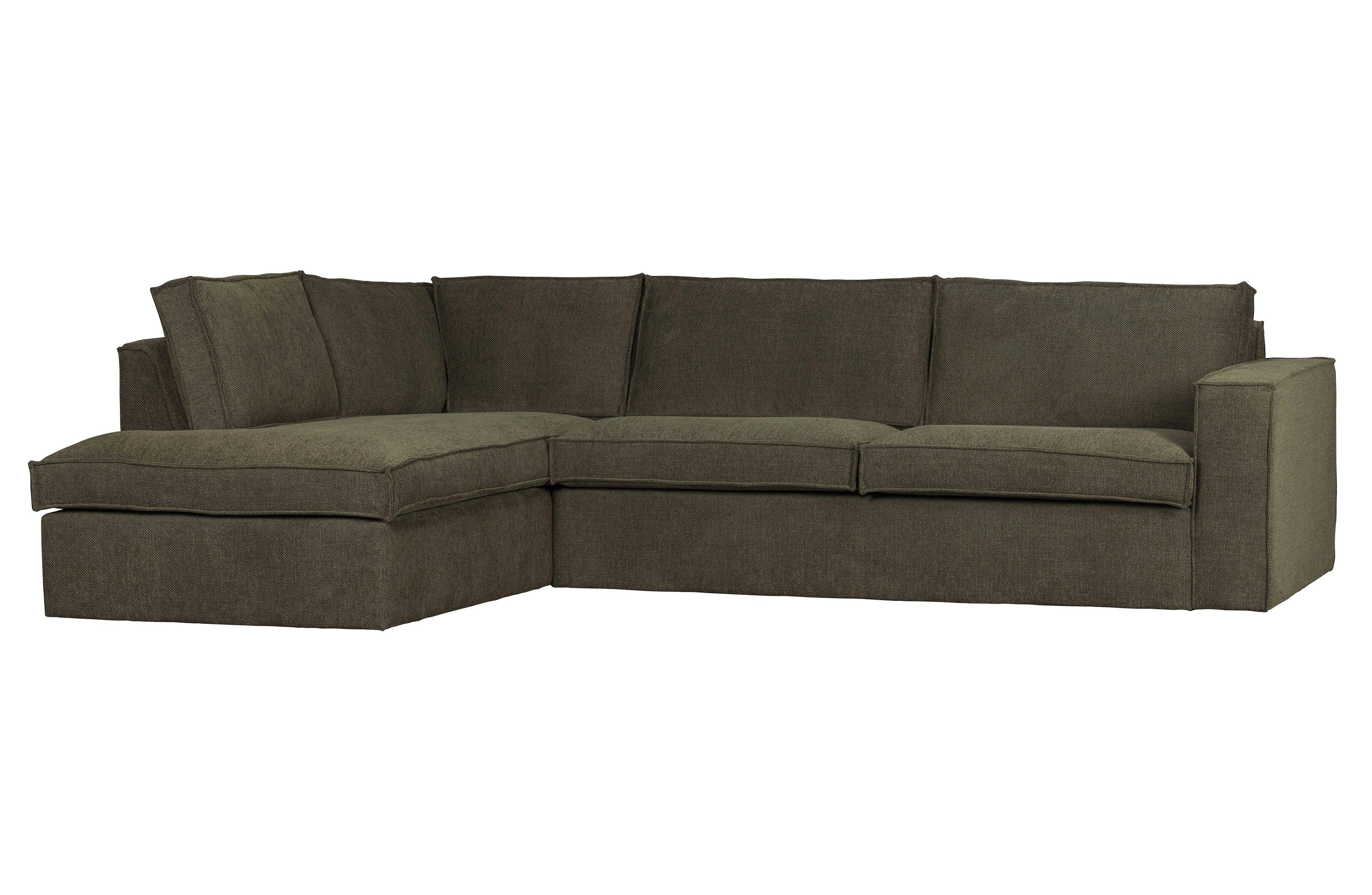 Narożnik lewostronny FREDDIE ciemnozielony – sofa narożna