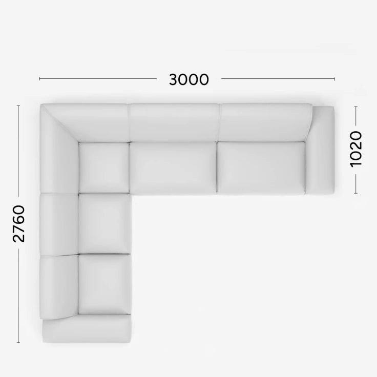 Narożnik lewostronny MOOD Rosanero 300x276x102 cm Grupa 0 Eye on Design