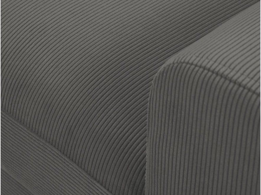 Narożnik lewostronny sztruksowy z funkcją spania KYOTO szary Cosmopolitan Design Eye on Design