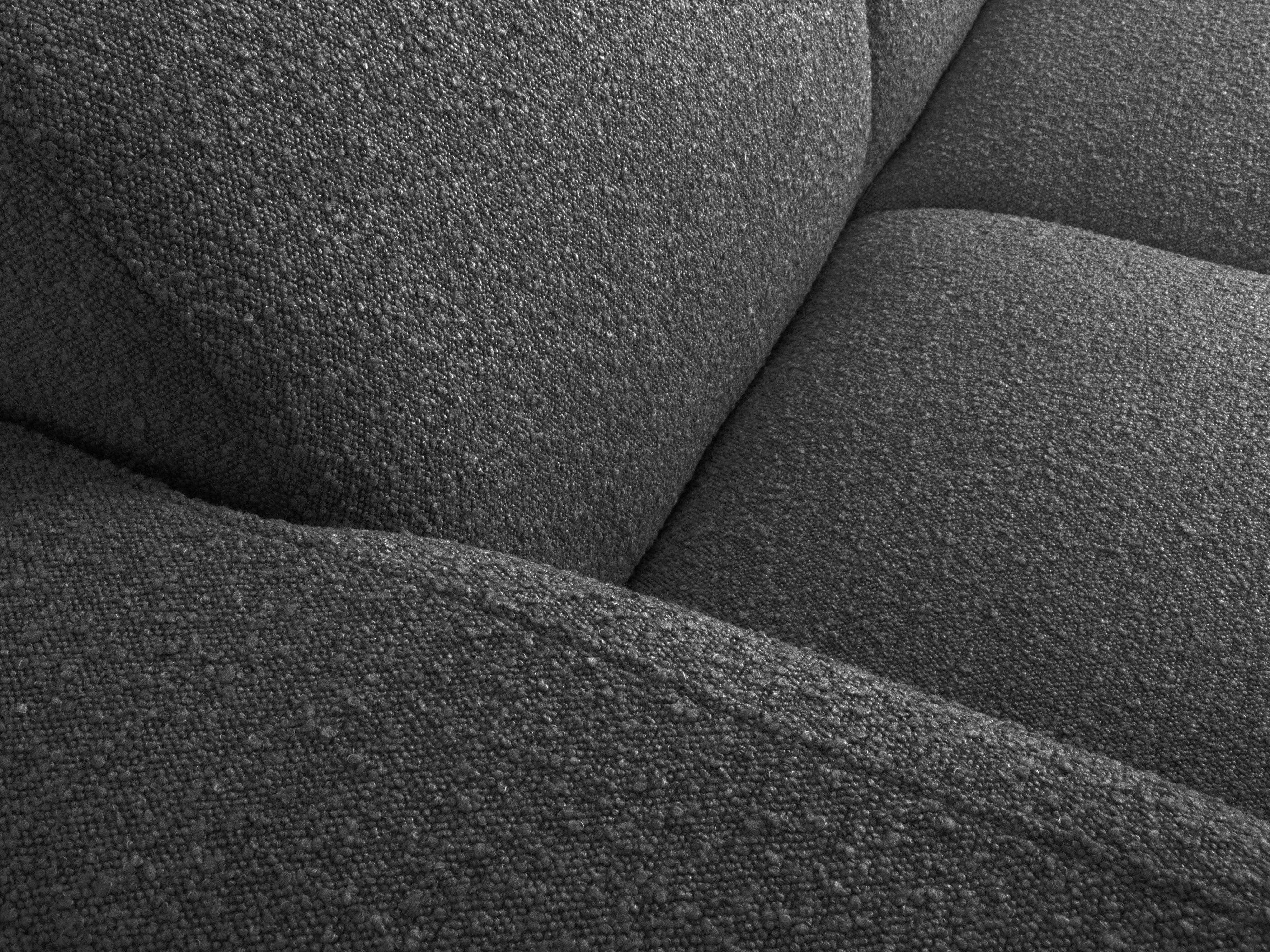 Narożnik lewostronny w tkaninie boucle 6-osobowy LOLA ciemnoszary Windsor & Co Eye on Design