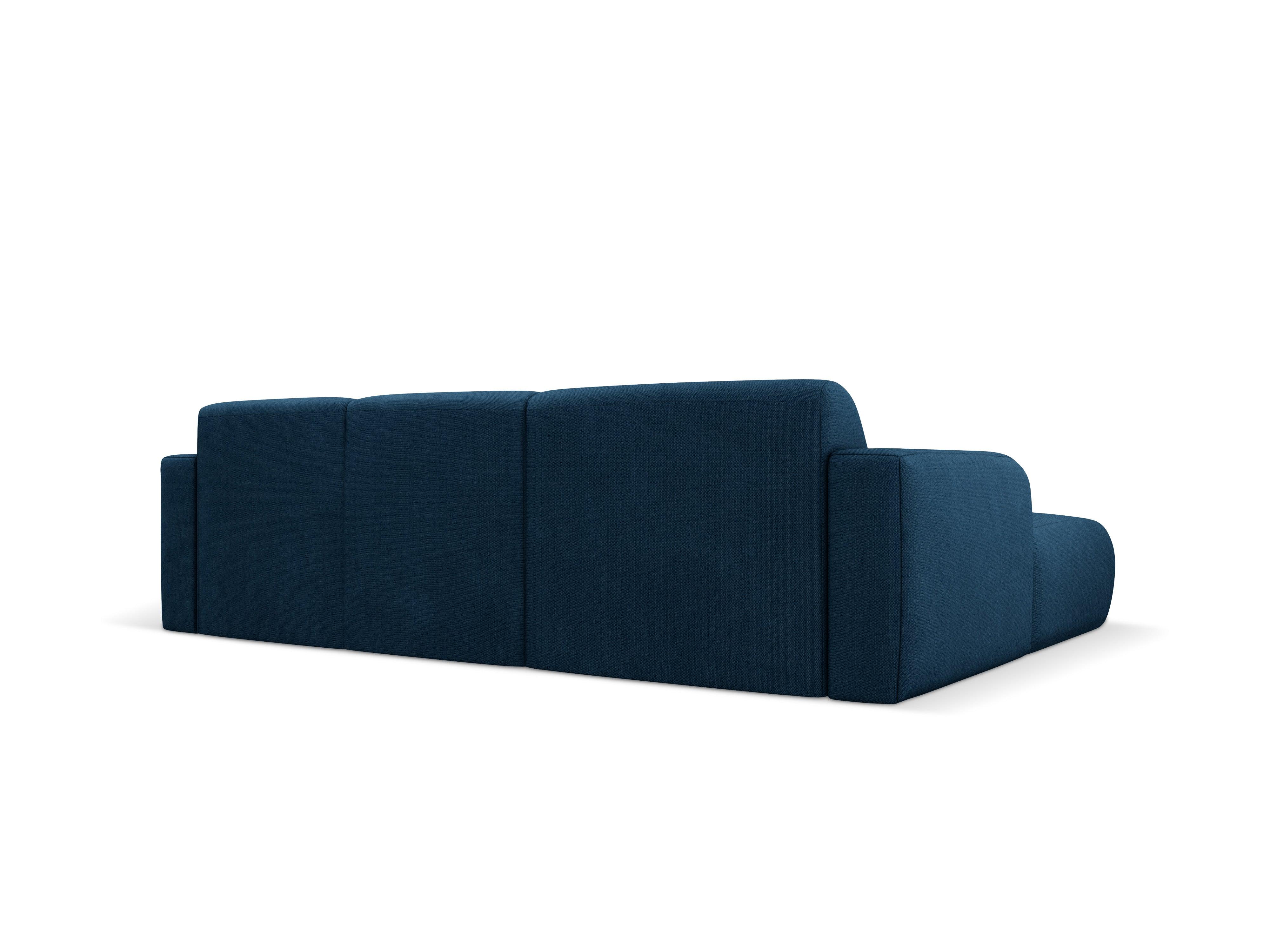 Narożnik lewostronny w tkaninie chenillowej 4-osobowy LOLA królewski niebieski Windsor & Co Eye on Design