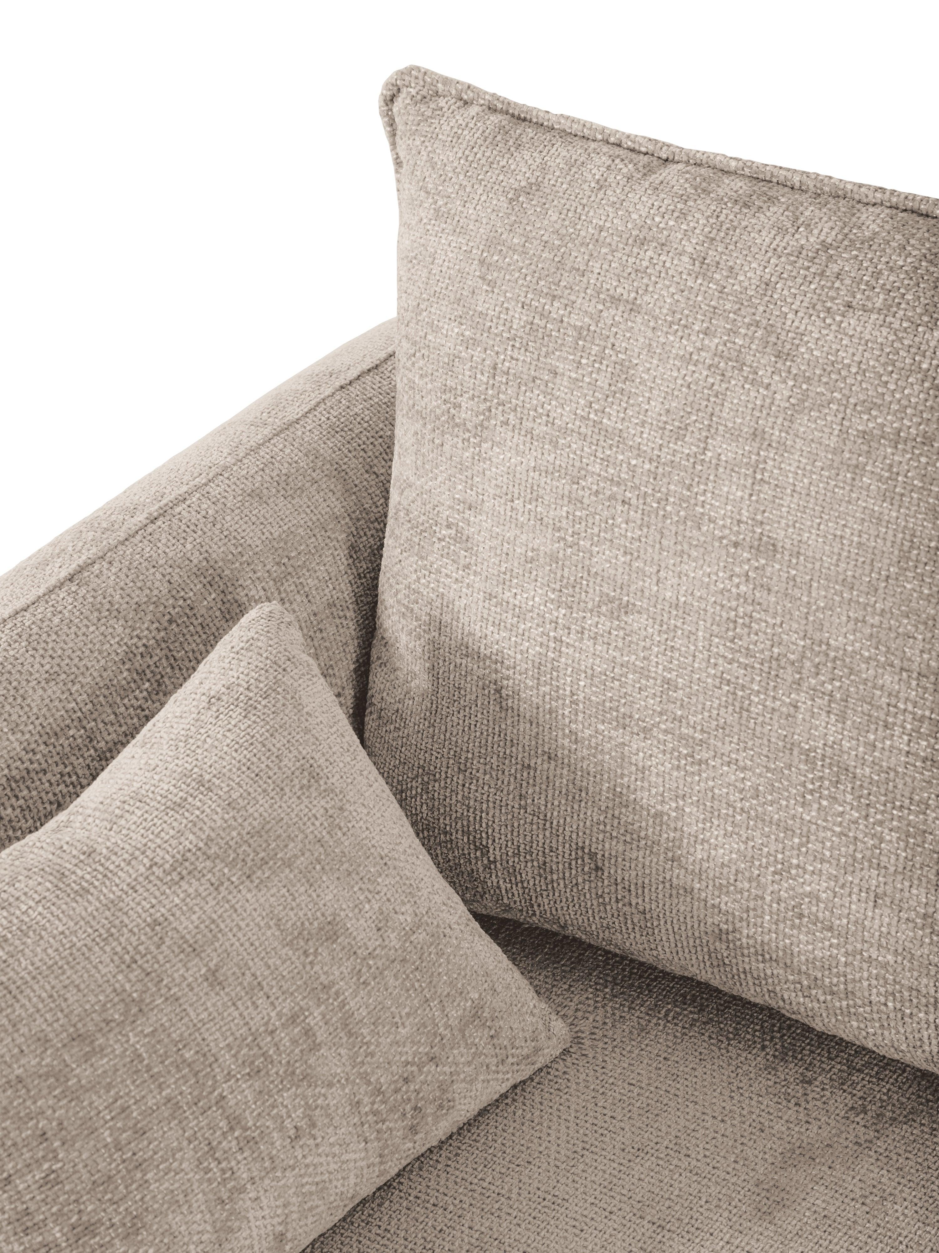 Narożnik lewostronny z funkcją spania MATERA beżowy szenil Cosmopolitan Design Eye on Design