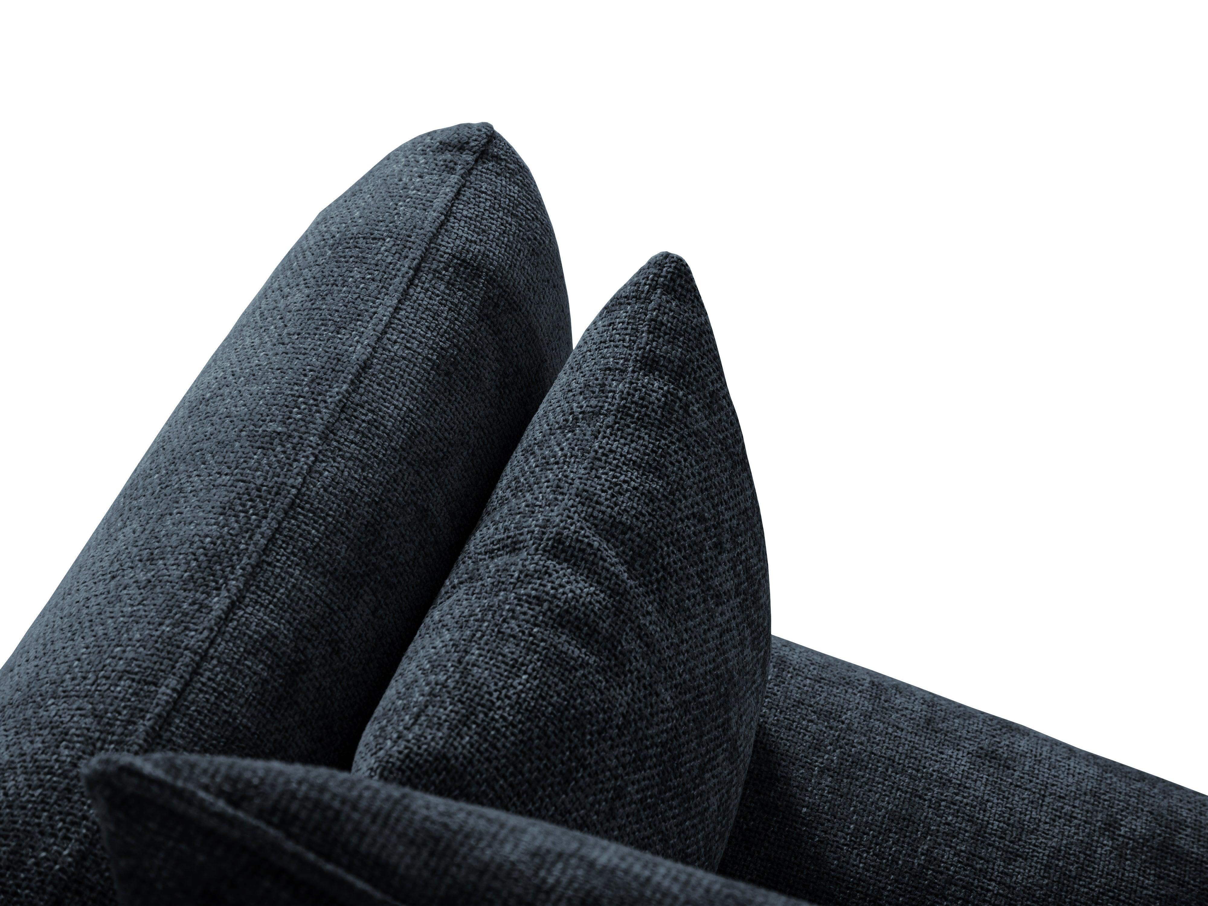 Narożnik lewostronny z funkcją spania MATERA granatowy szenil Cosmopolitan Design Eye on Design