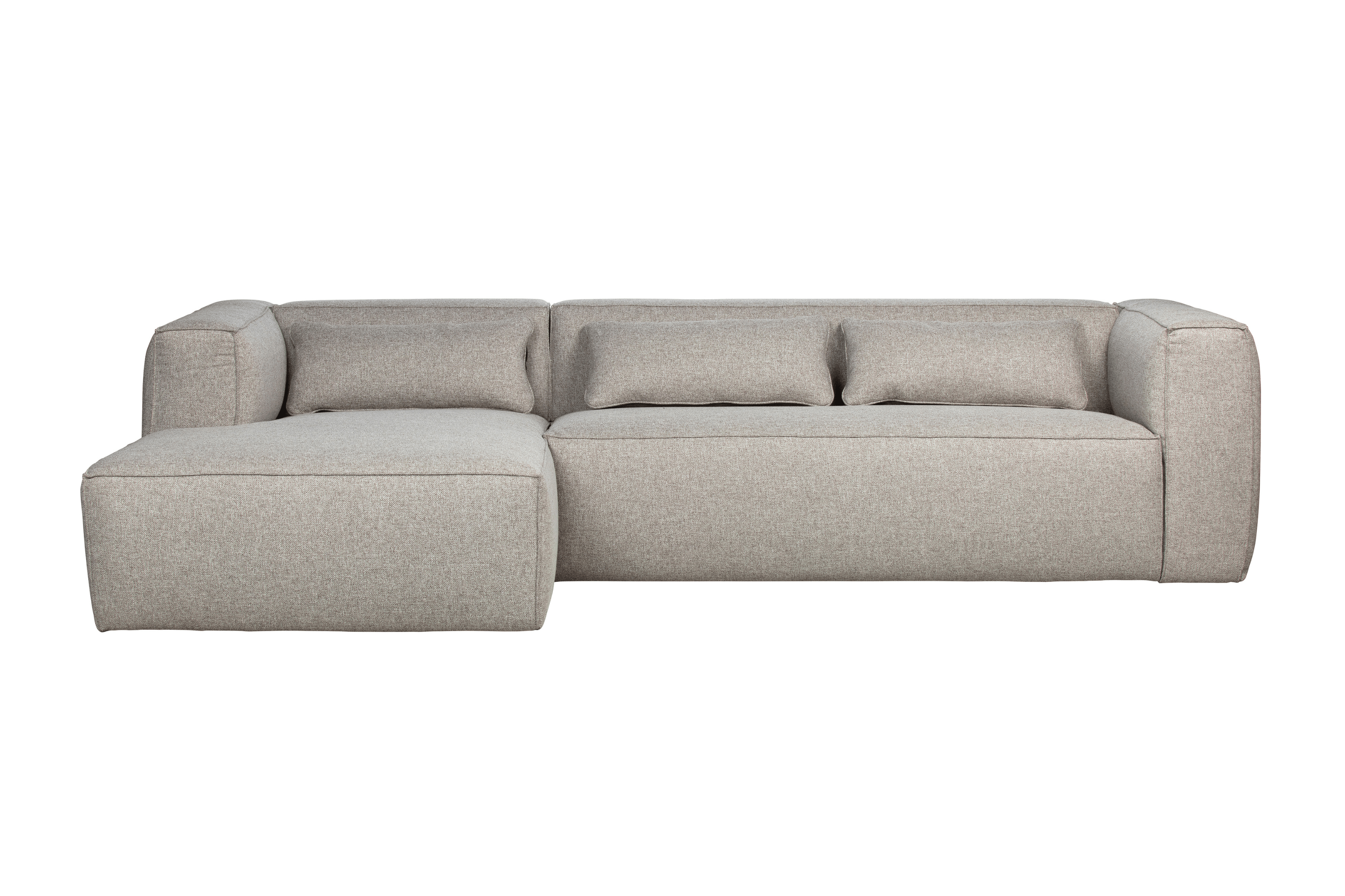 Narożnik lewostronny z poduszkami BEAN jasnoszary Woood Exclusive Eye on Design