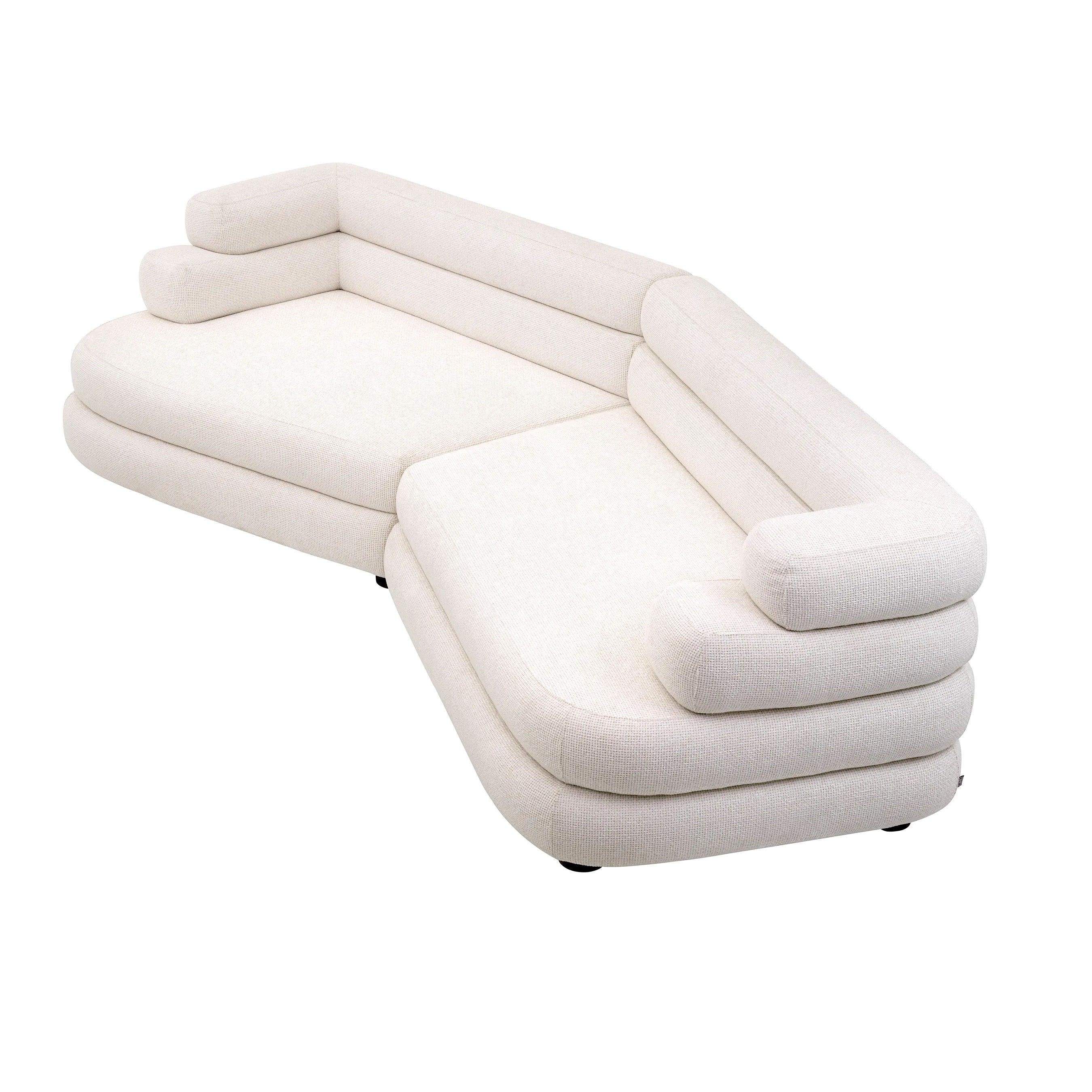 Narożnik MALAGA jasnobeżowy Eichholtz Eye on Design