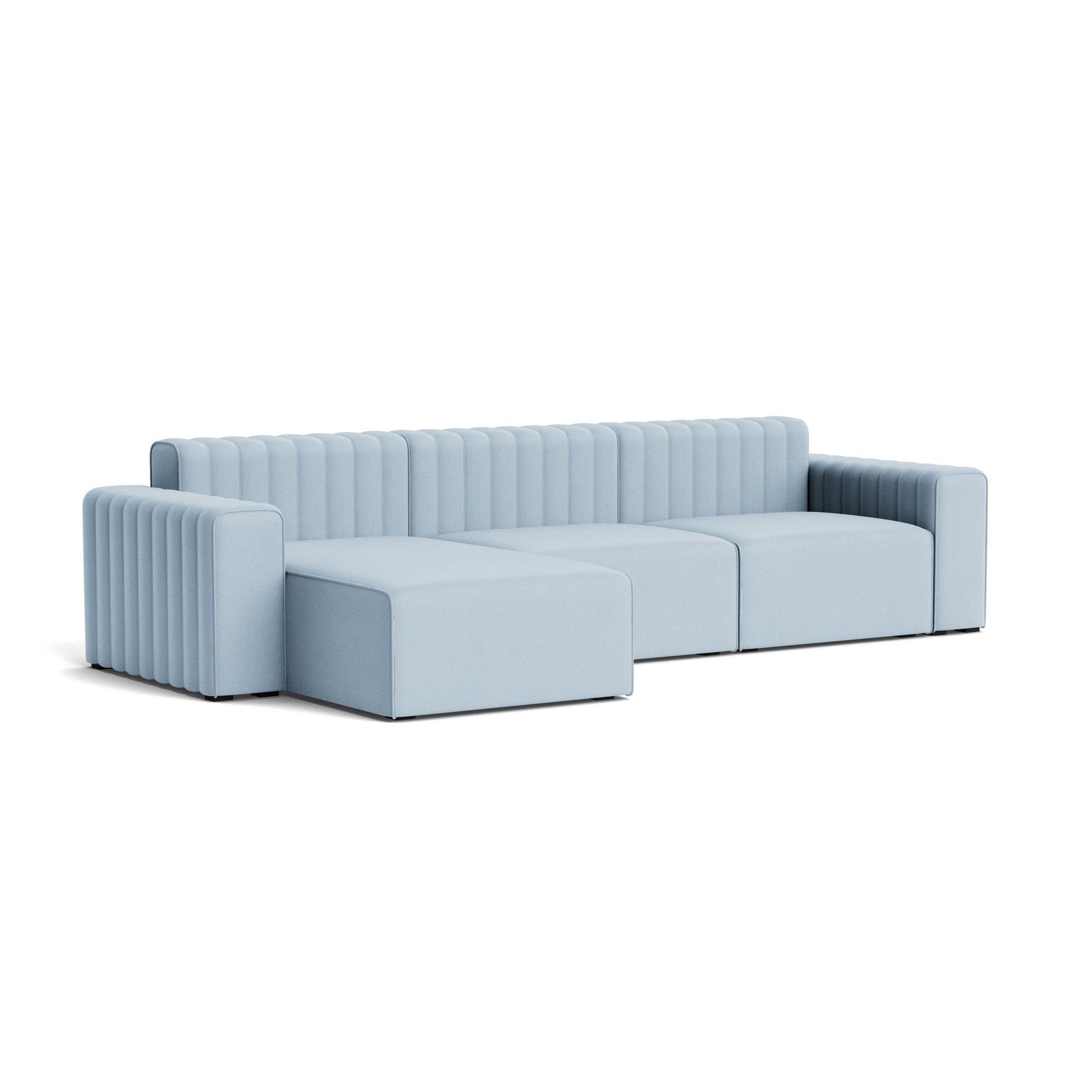 Narożnik modułowy lewostronny RIFF niebieski NORR11 Eye on Design