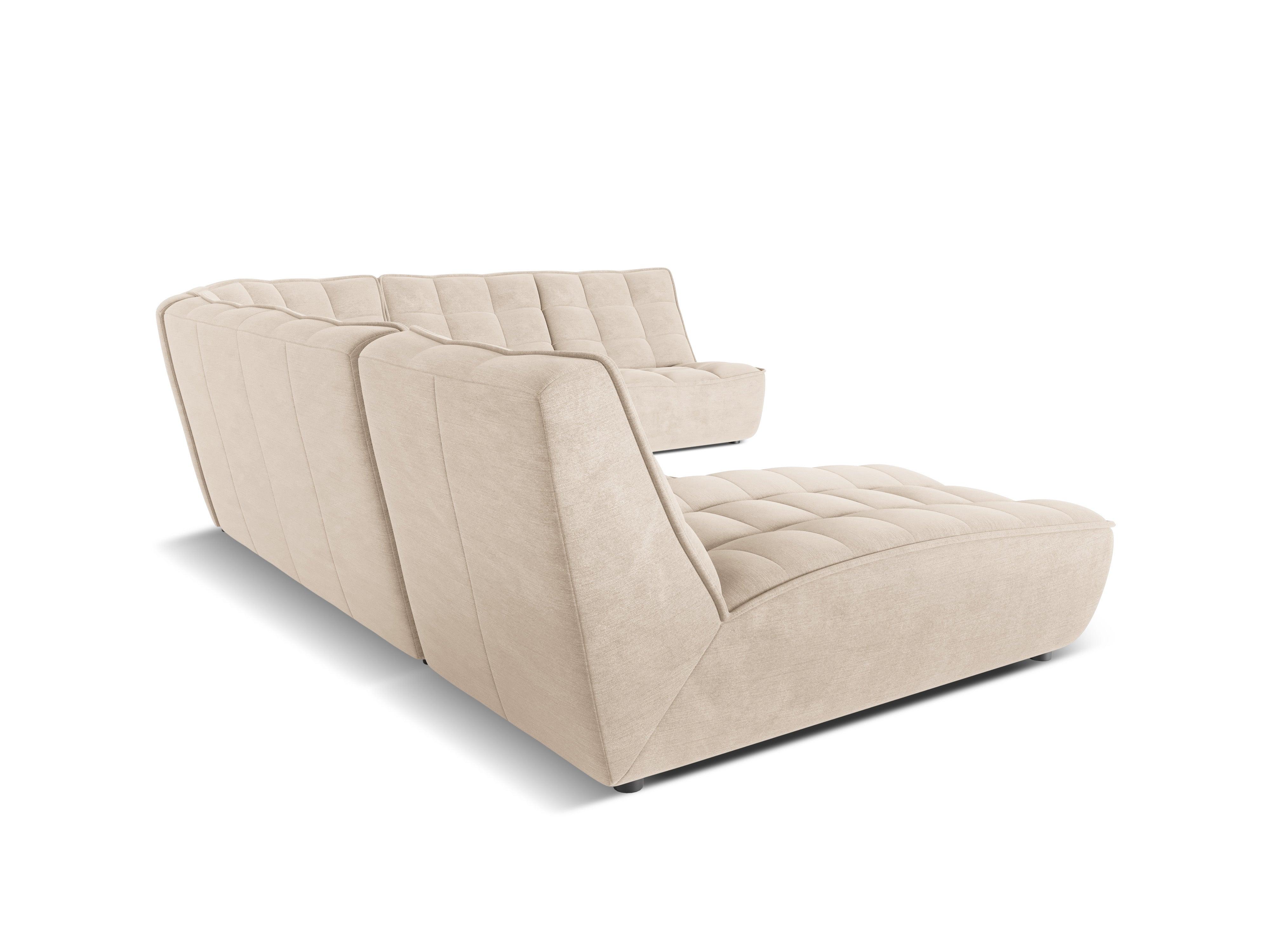 Narożnik panoramiczny prawostronny MONI beżowy Maison Heritage Eye on Design