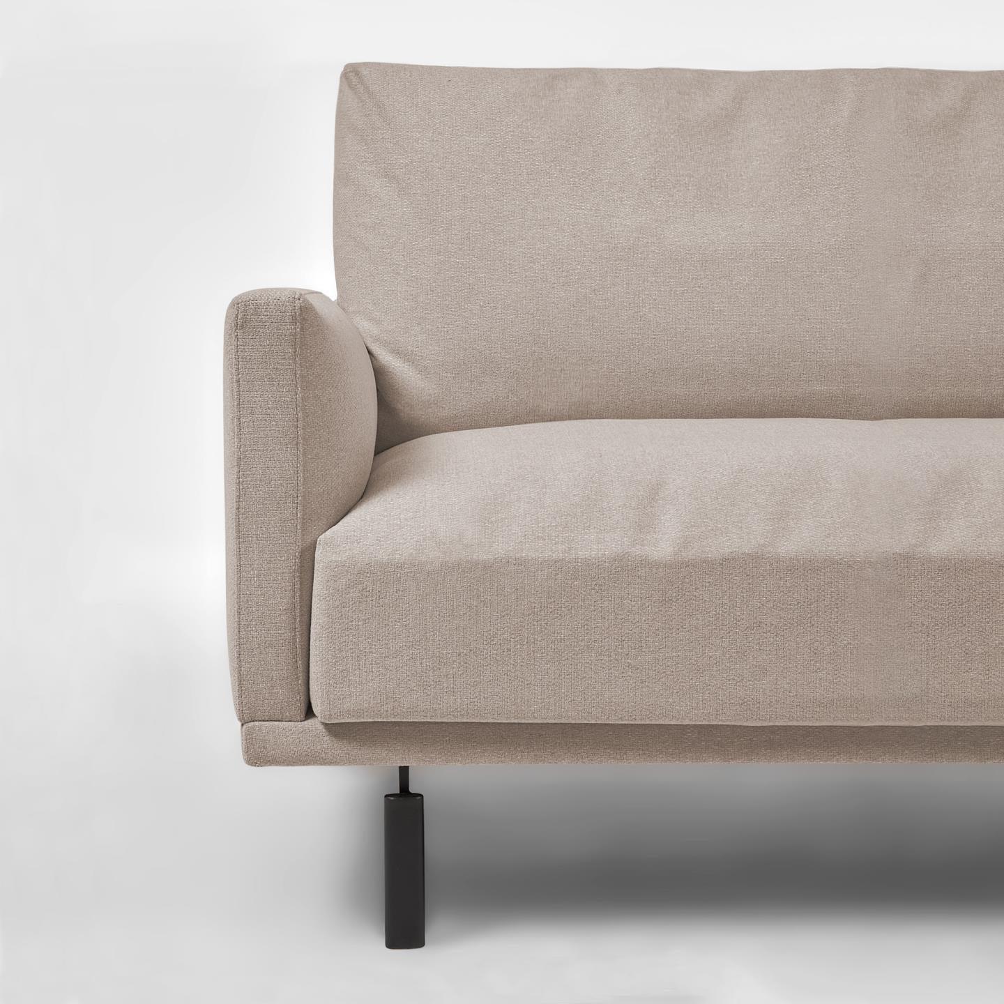 Narożnik prawostronny 3,5-osobowy GALENE beżowy – sofa narożna