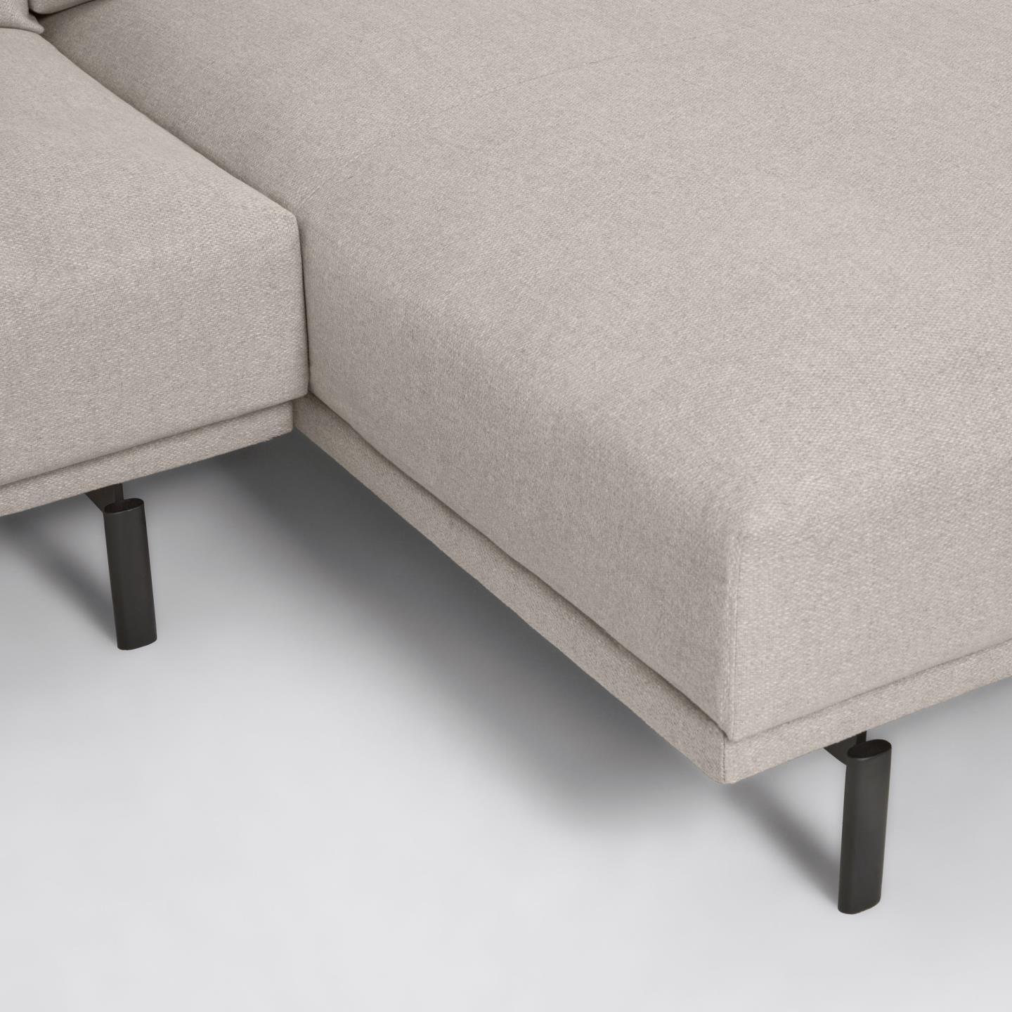 Narożnik prawostronny 4-osobowy GALENE beżowy La Forma Eye on Design